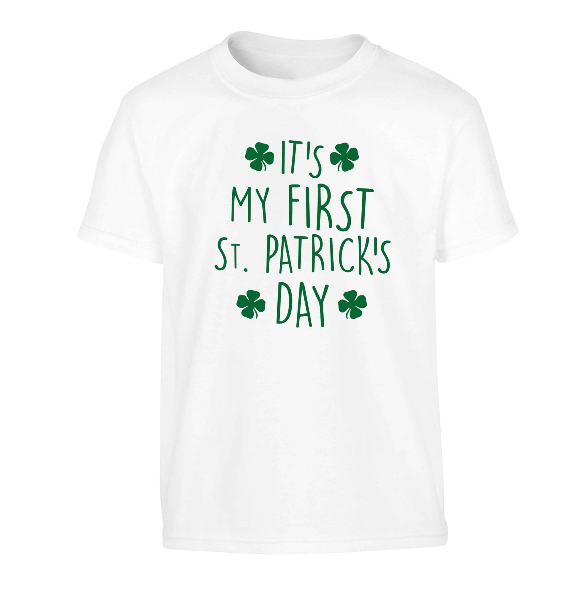 It's my first St.Patrick's day Children's white Tshirt 12-13 Years