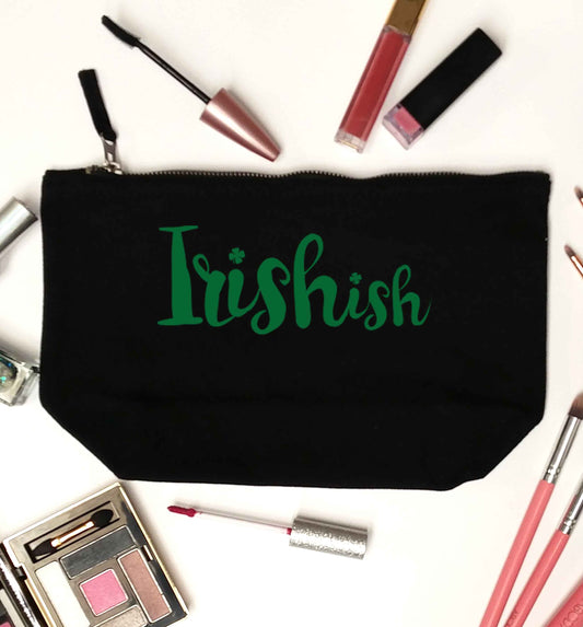 Irishish black makeup bag