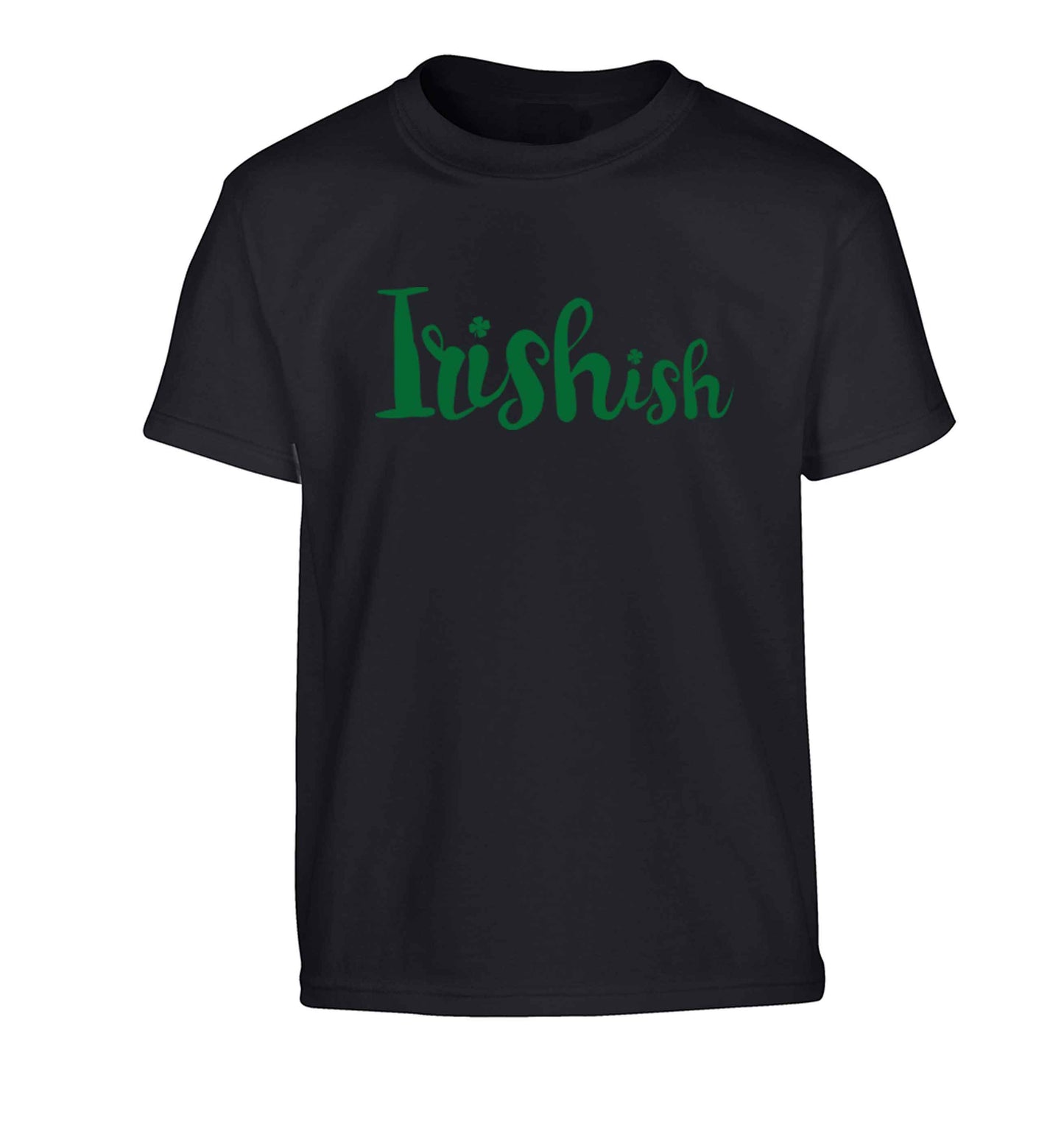 Irishish Children's black Tshirt 12-13 Years