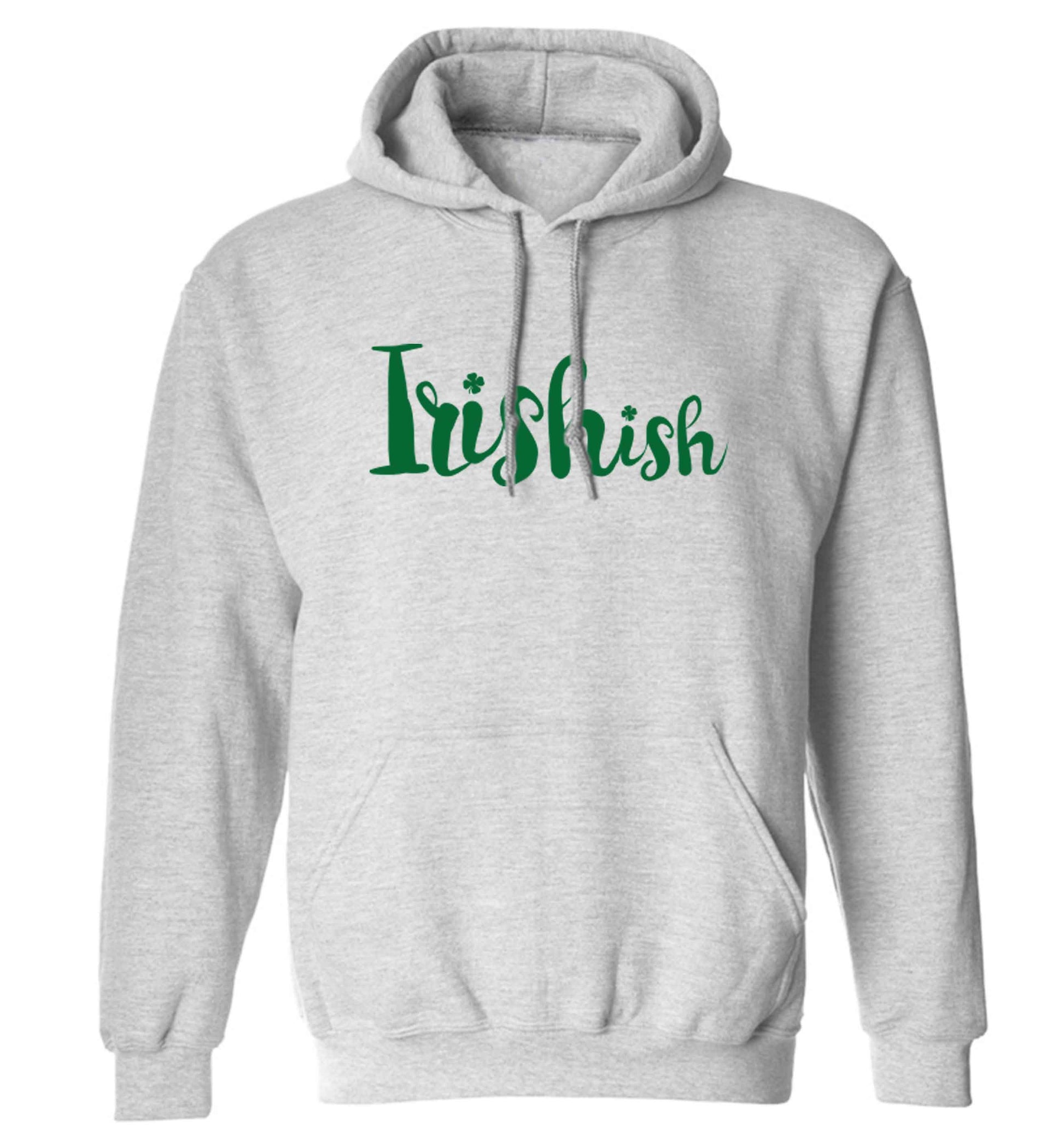 Irishish adults unisex grey hoodie 2XL