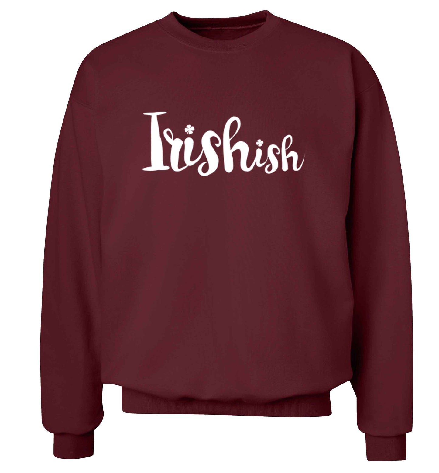 Irishish adult's unisex maroon sweater 2XL