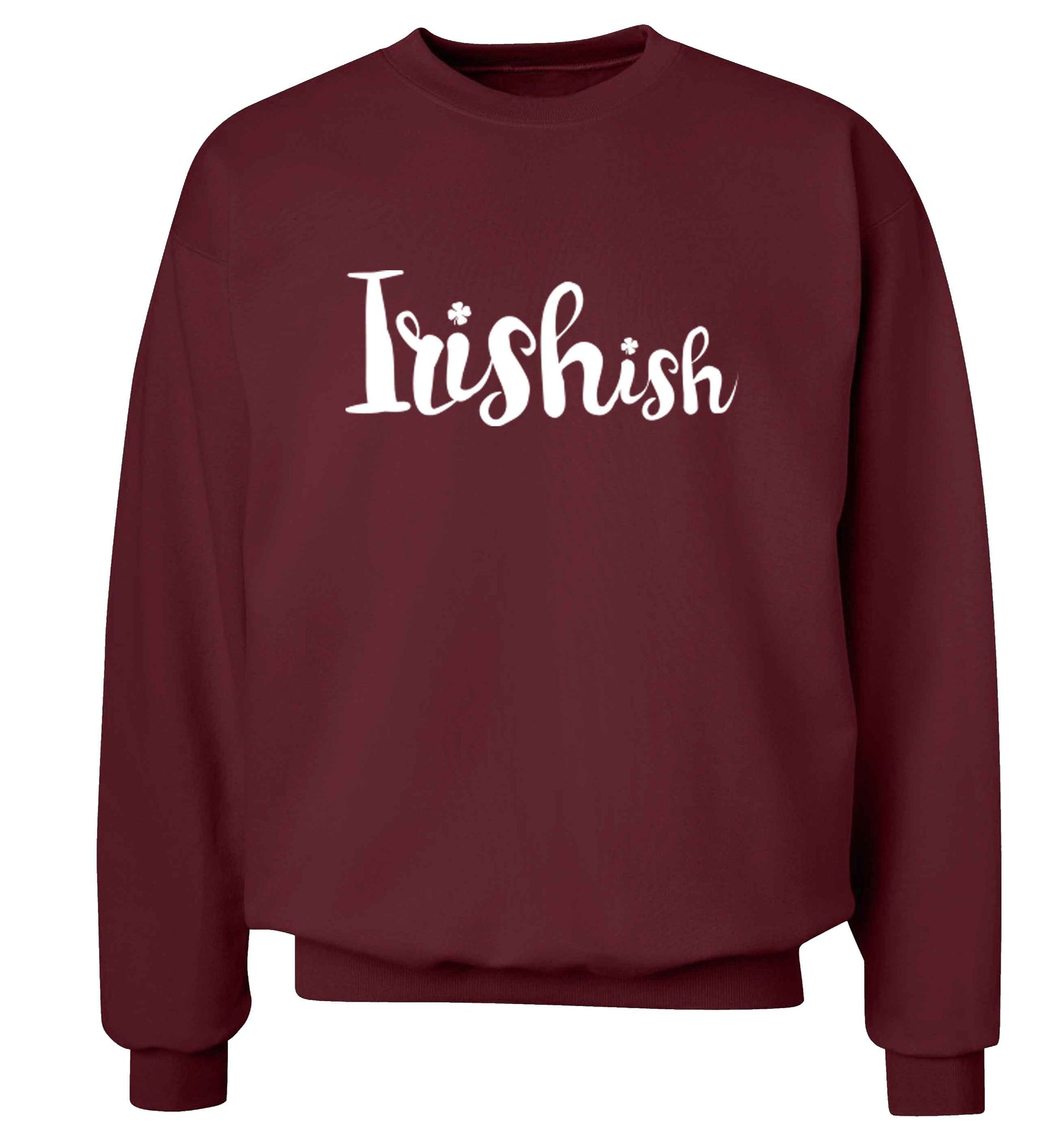 Irishish adult's unisex maroon sweater 2XL