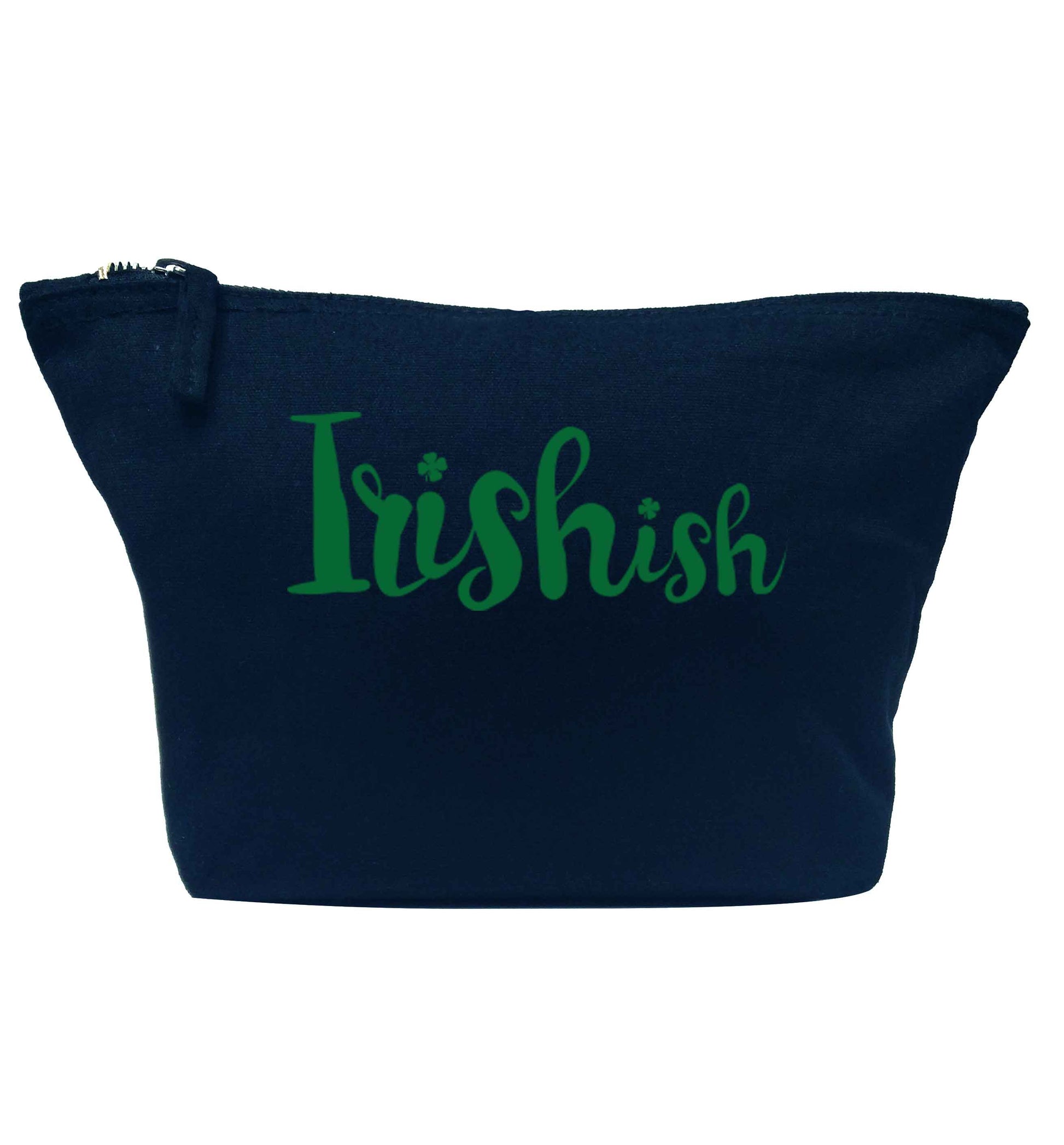 Irishish navy makeup bag