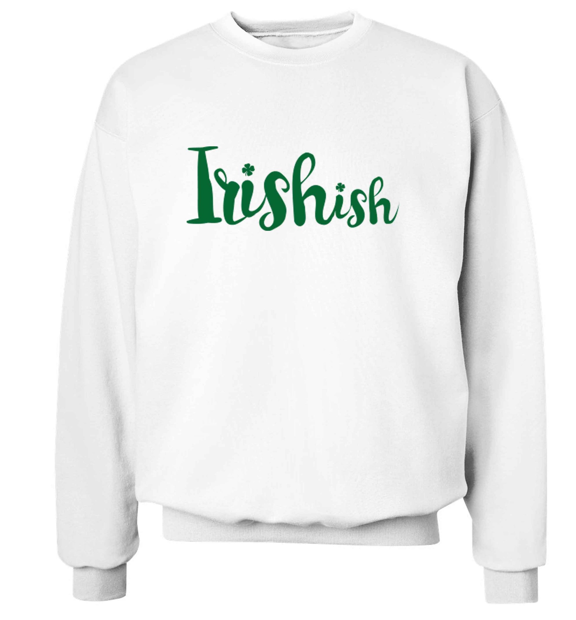 Irishish adult's unisex white sweater 2XL