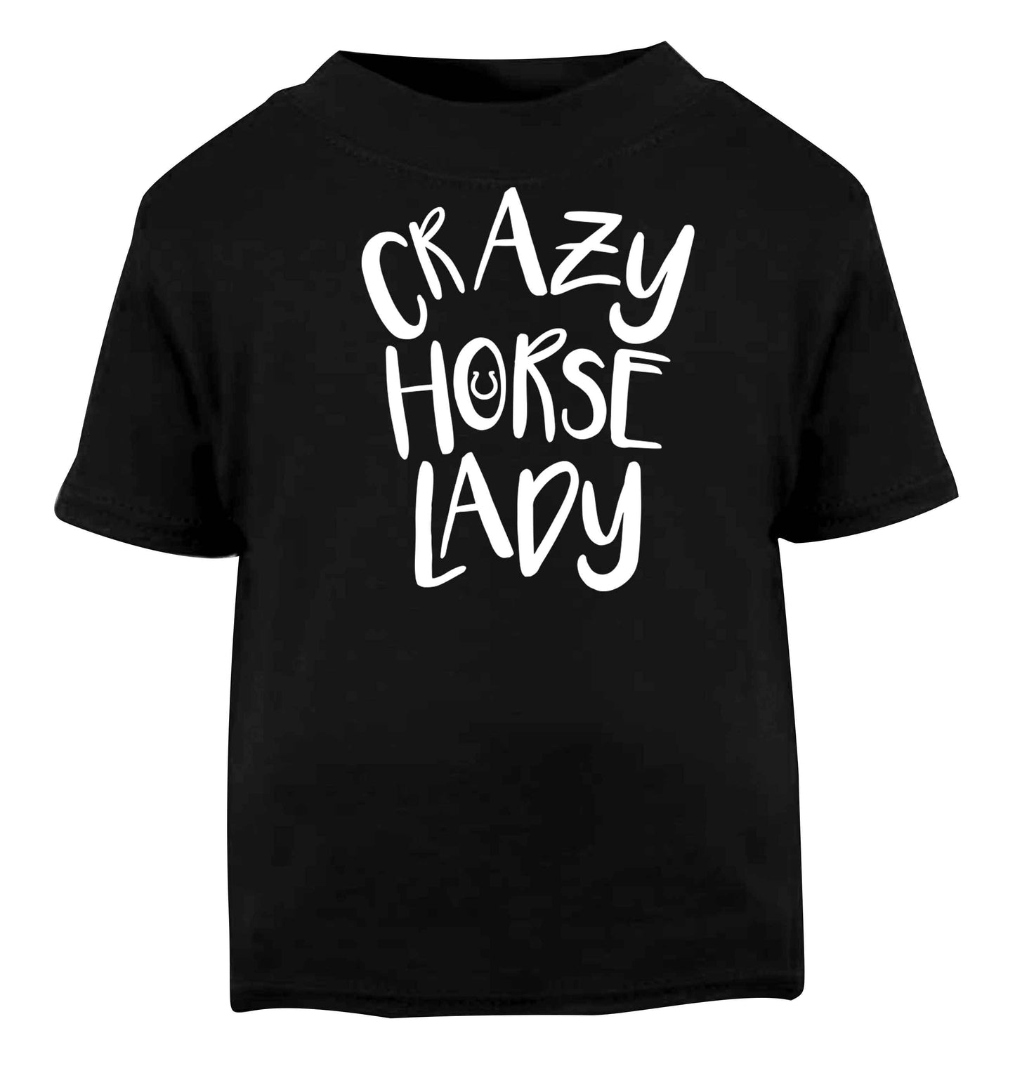 Crazy horse lady Black baby toddler Tshirt 2 years