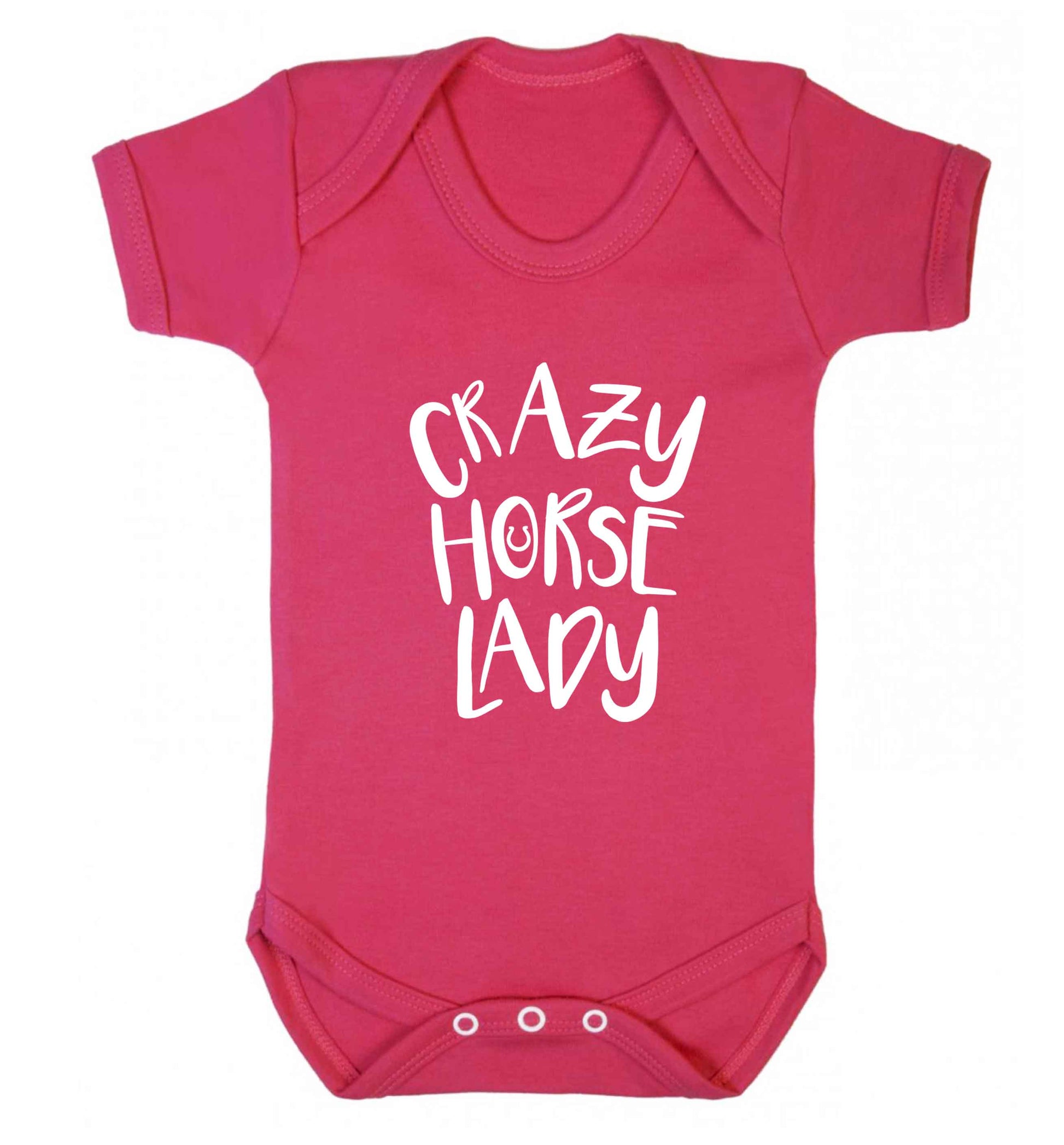 Crazy horse lady baby vest dark pink 18-24 months