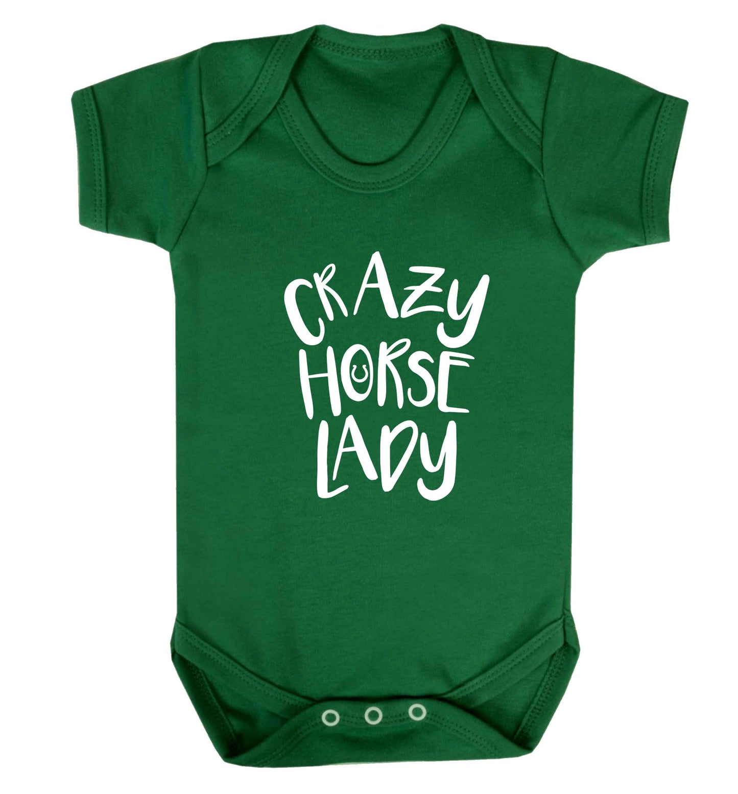 Crazy horse lady baby vest green 18-24 months