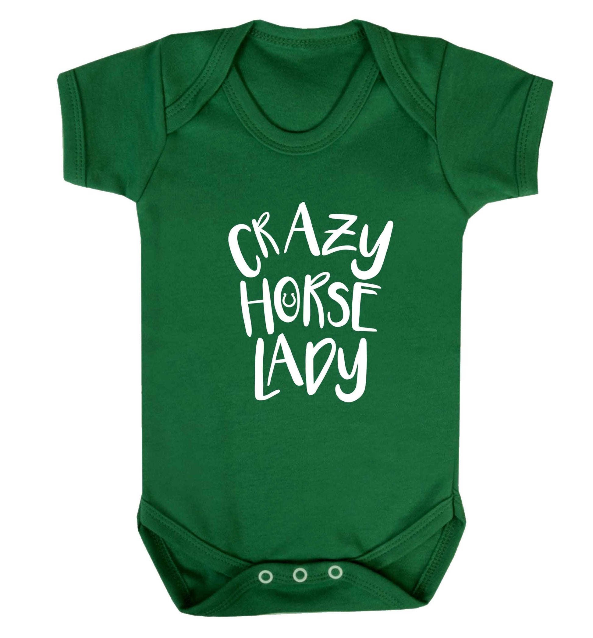 Crazy horse lady baby vest green 18-24 months