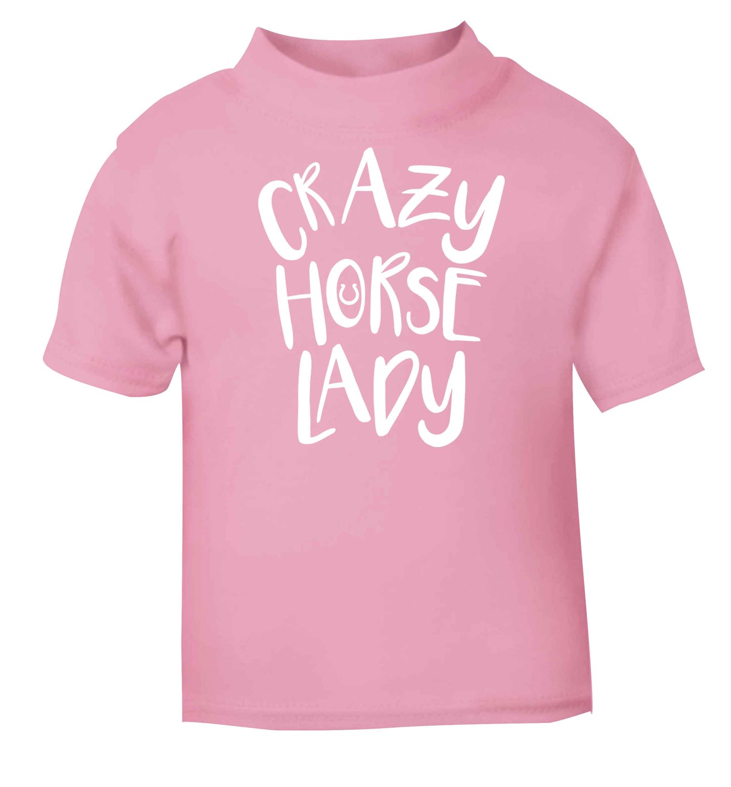 Crazy horse lady light pink baby toddler Tshirt 2 Years