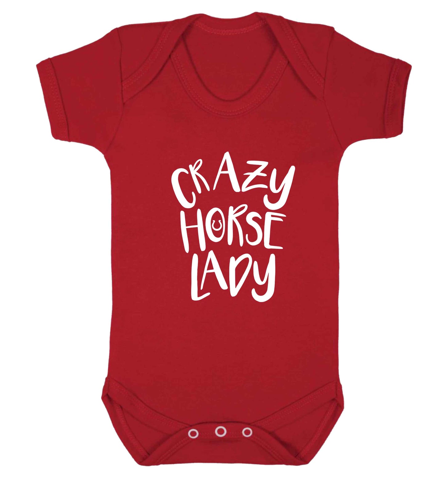 Crazy horse lady baby vest red 18-24 months
