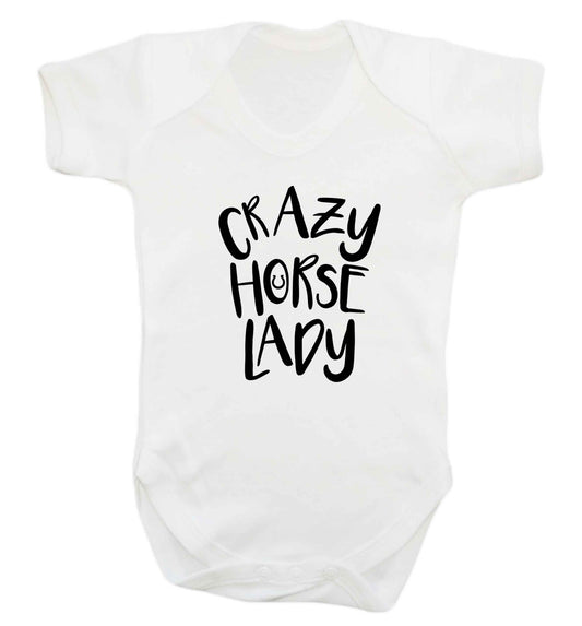 Crazy horse lady baby vest white 18-24 months