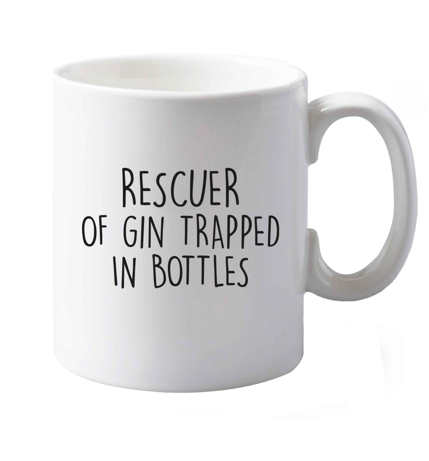 10 oz Rescuer of Gin Trapped in Bottles ceramic mug both sides