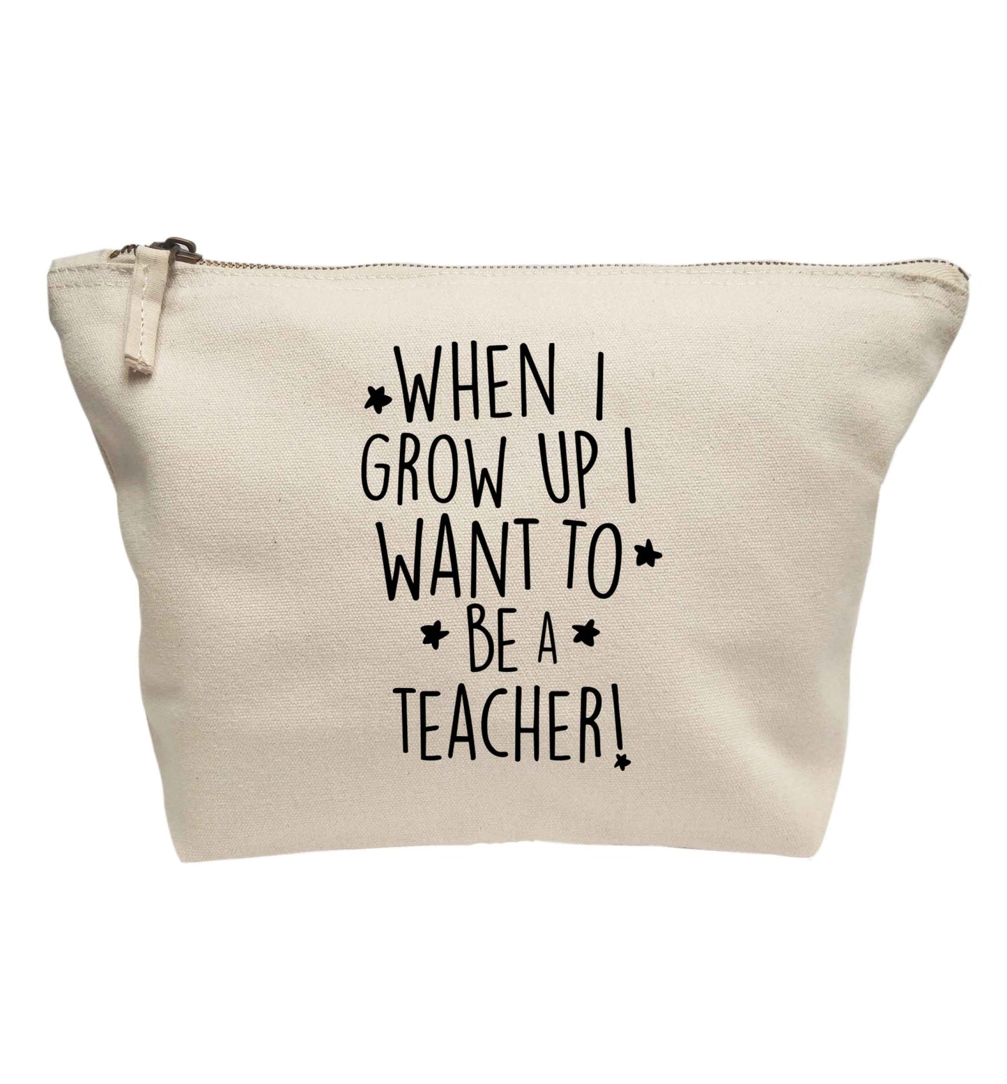 When I grow up I want to be a teacher | Makeup / wash bag