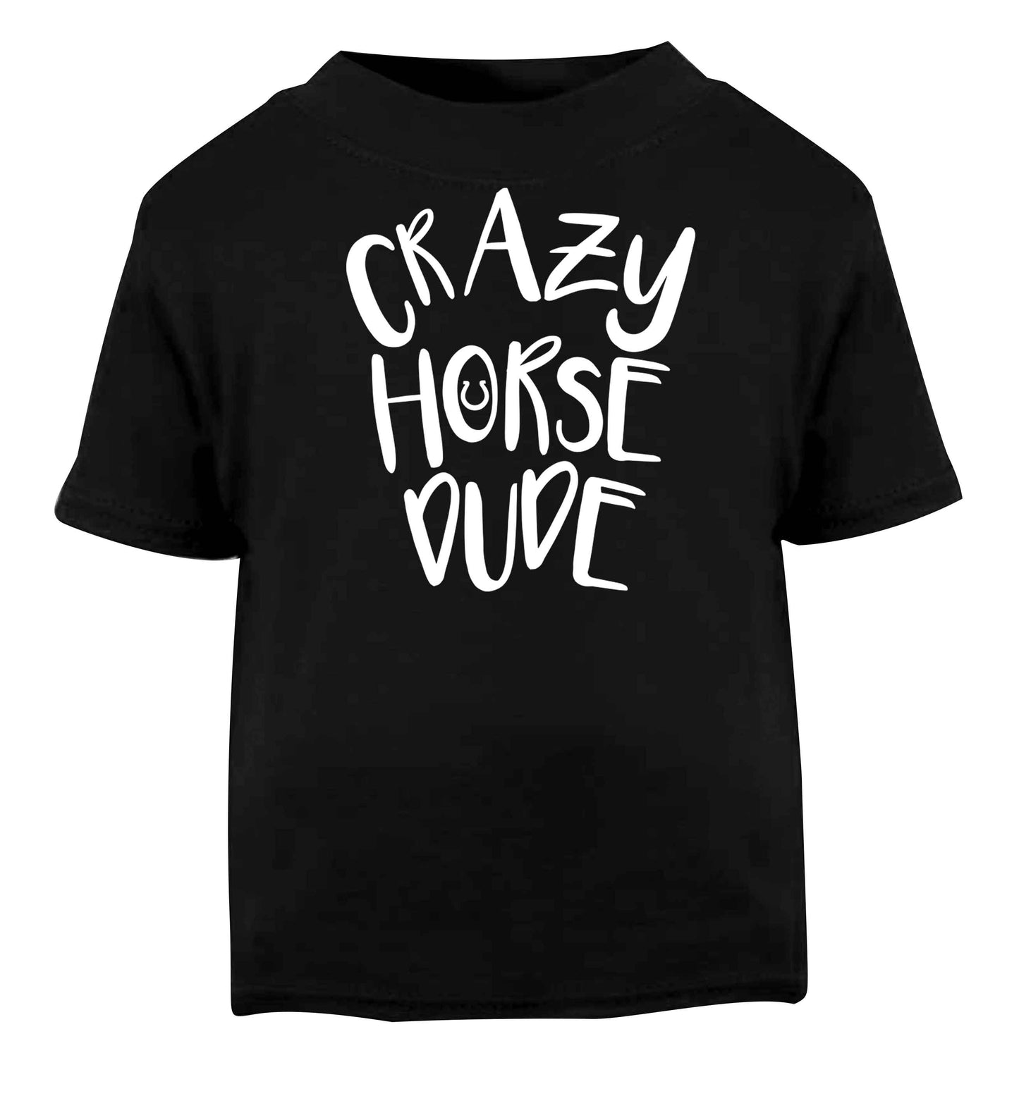 Crazy horse dude Black baby toddler Tshirt 2 years