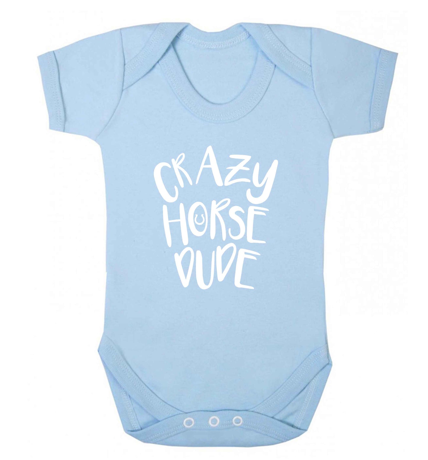 Crazy horse dude baby vest pale blue 18-24 months