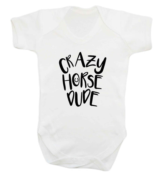 Crazy horse dude baby vest white 18-24 months
