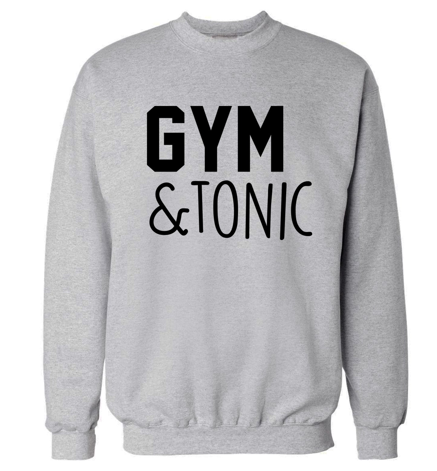 Gym and tonic Adult's unisex grey Sweater 2XL