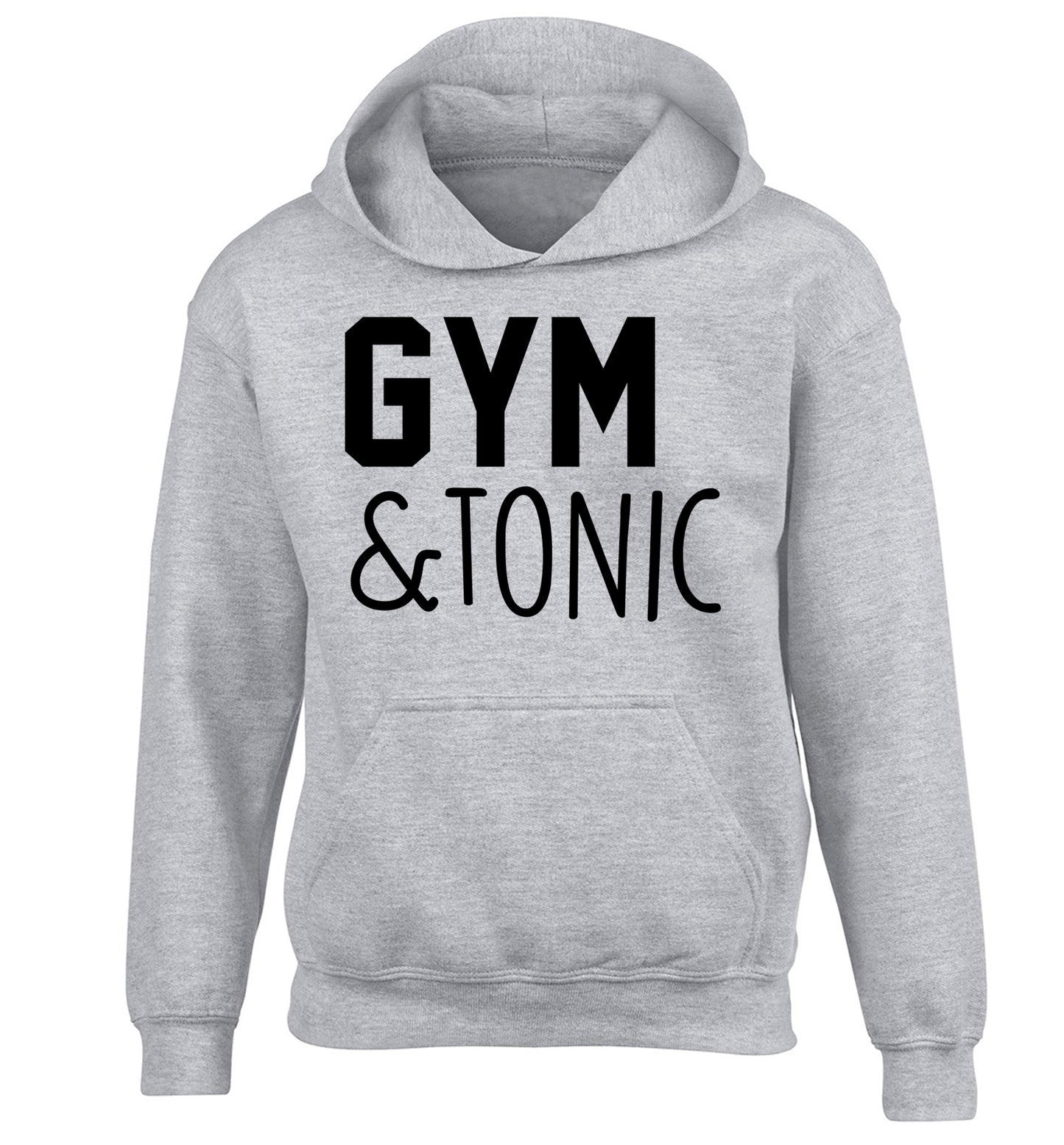 Gym and tonic children's grey hoodie 12-14 Years