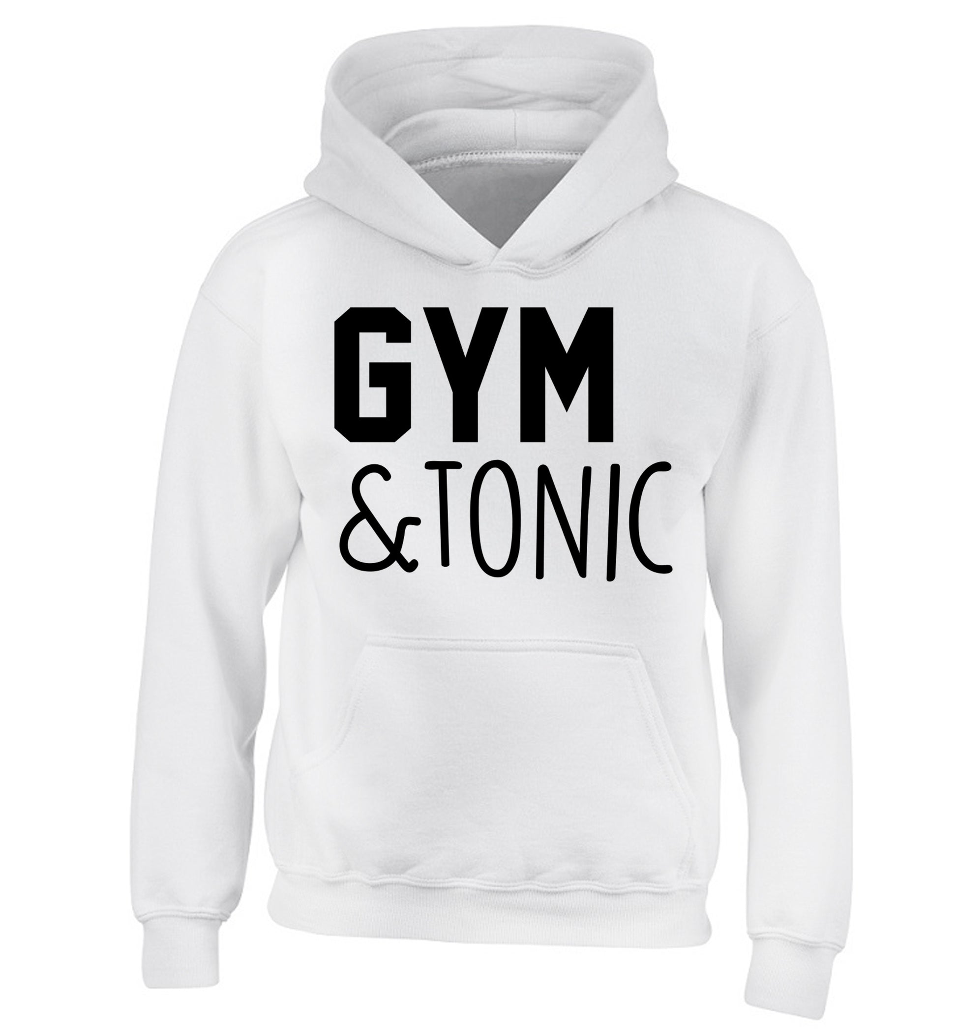 Gym and tonic children's white hoodie 12-14 Years