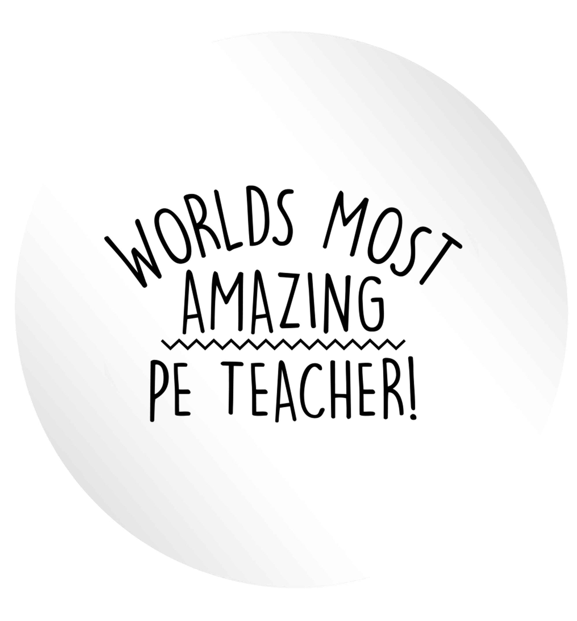 Worlds most amazing PE teacher 24 @ 45mm matt circle stickers