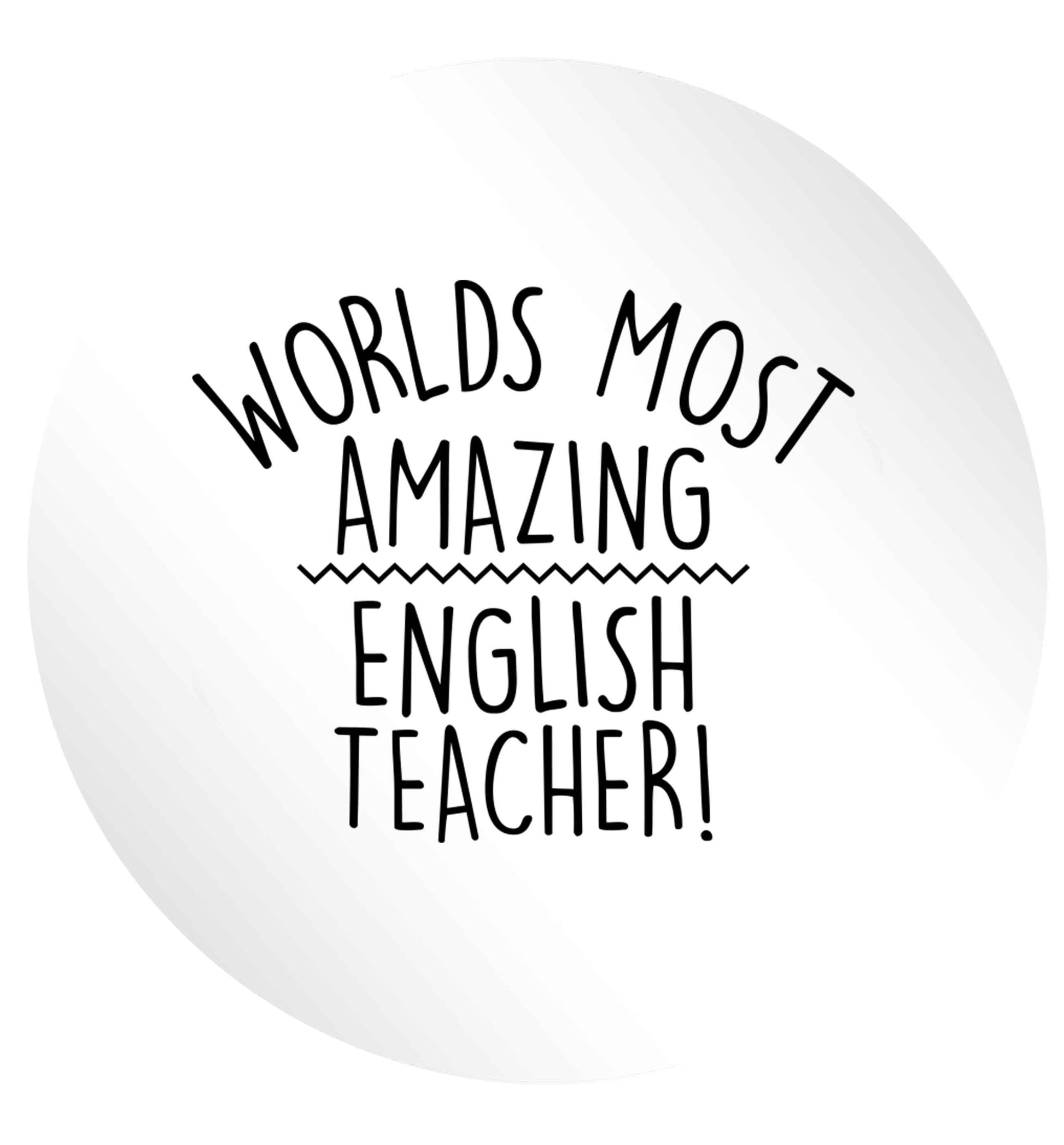 Worlds most amazing English teacher 24 @ 45mm matt circle stickers