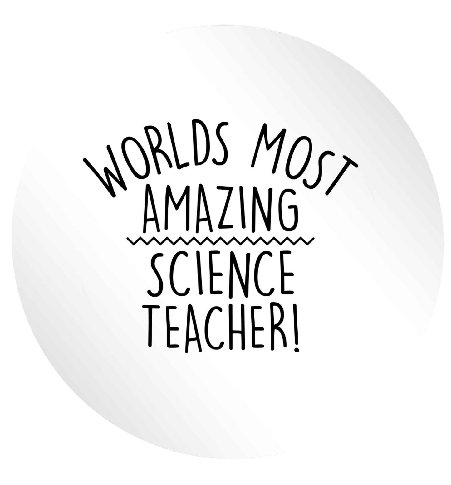 Worlds most amazing science teacher 24 @ 45mm matt circle stickers