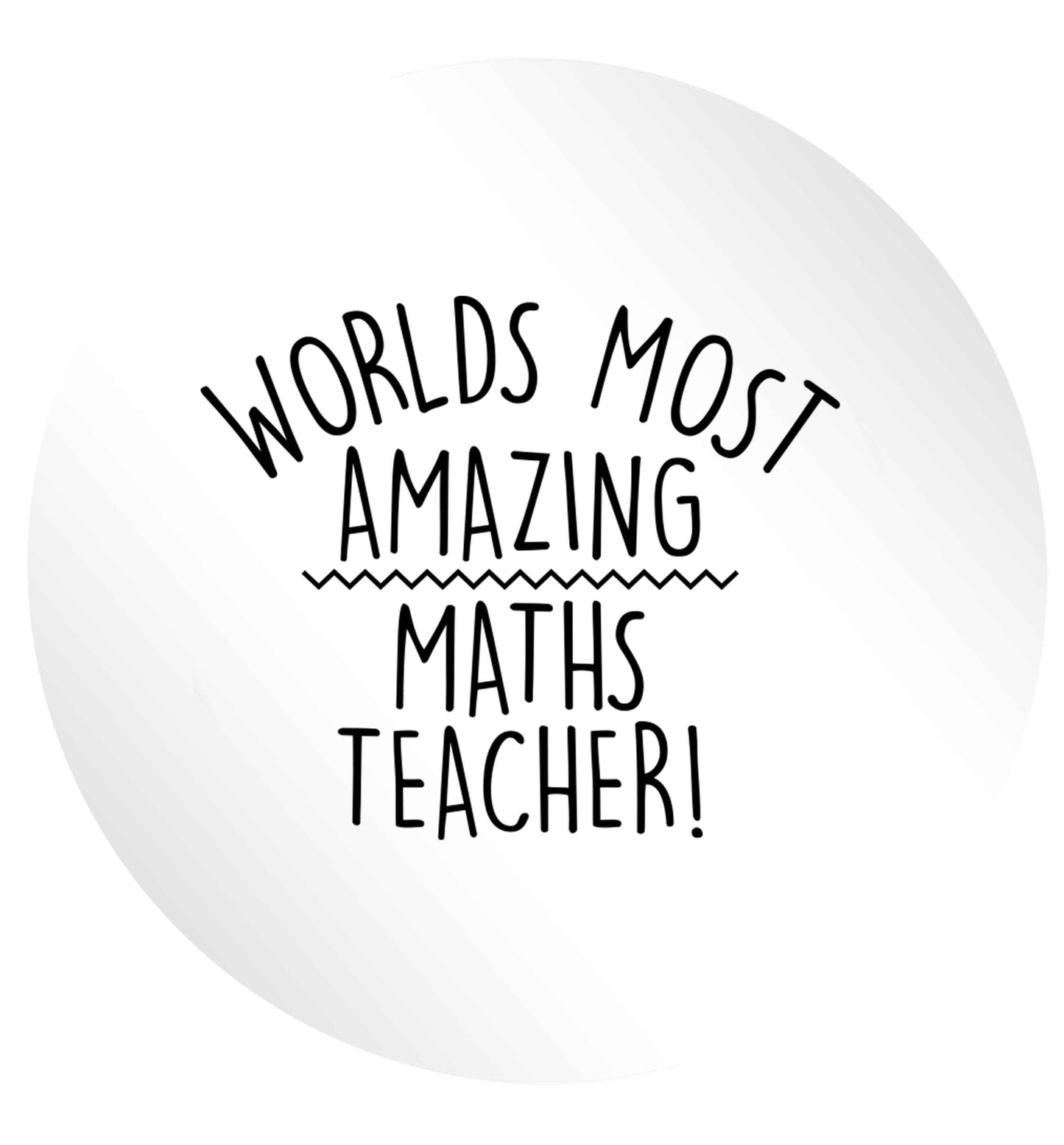 Worlds most amazing maths teacher 24 @ 45mm matt circle stickers