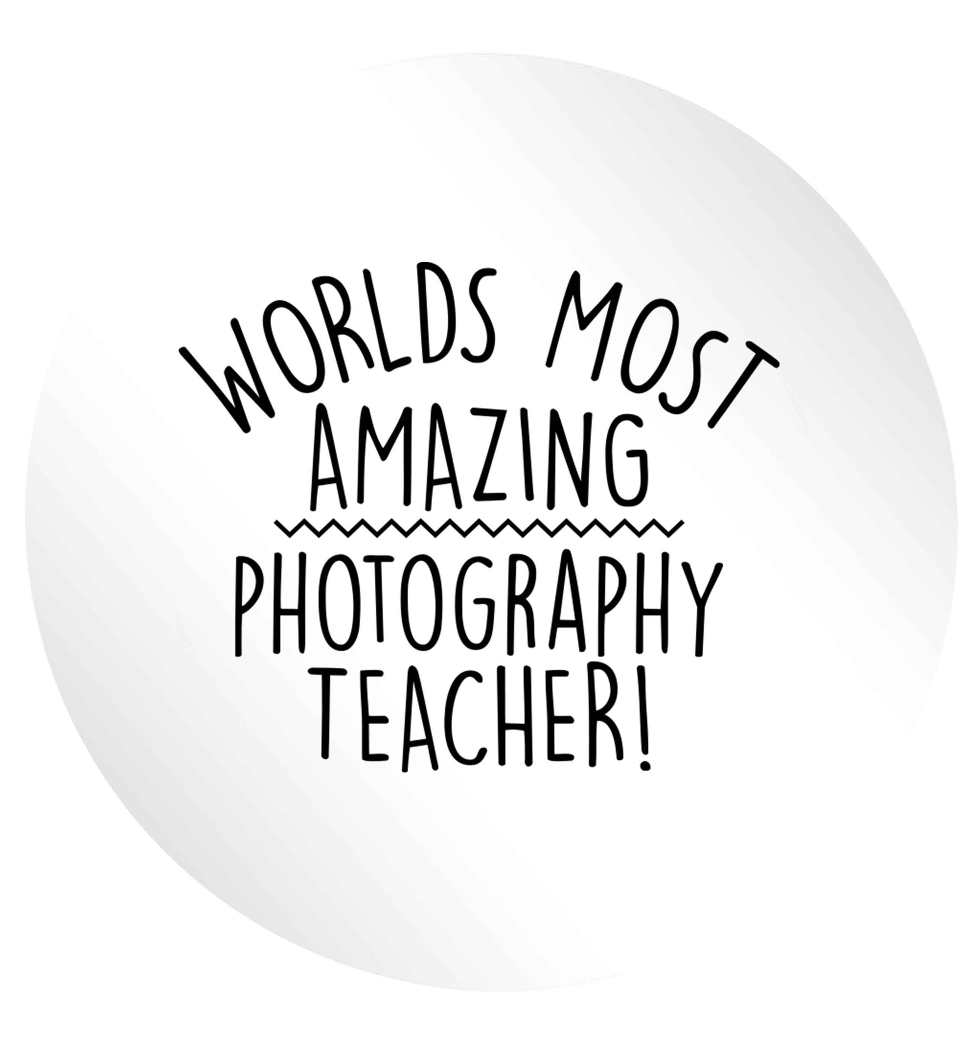 Worlds most amazing photography teacher 24 @ 45mm matt circle stickers