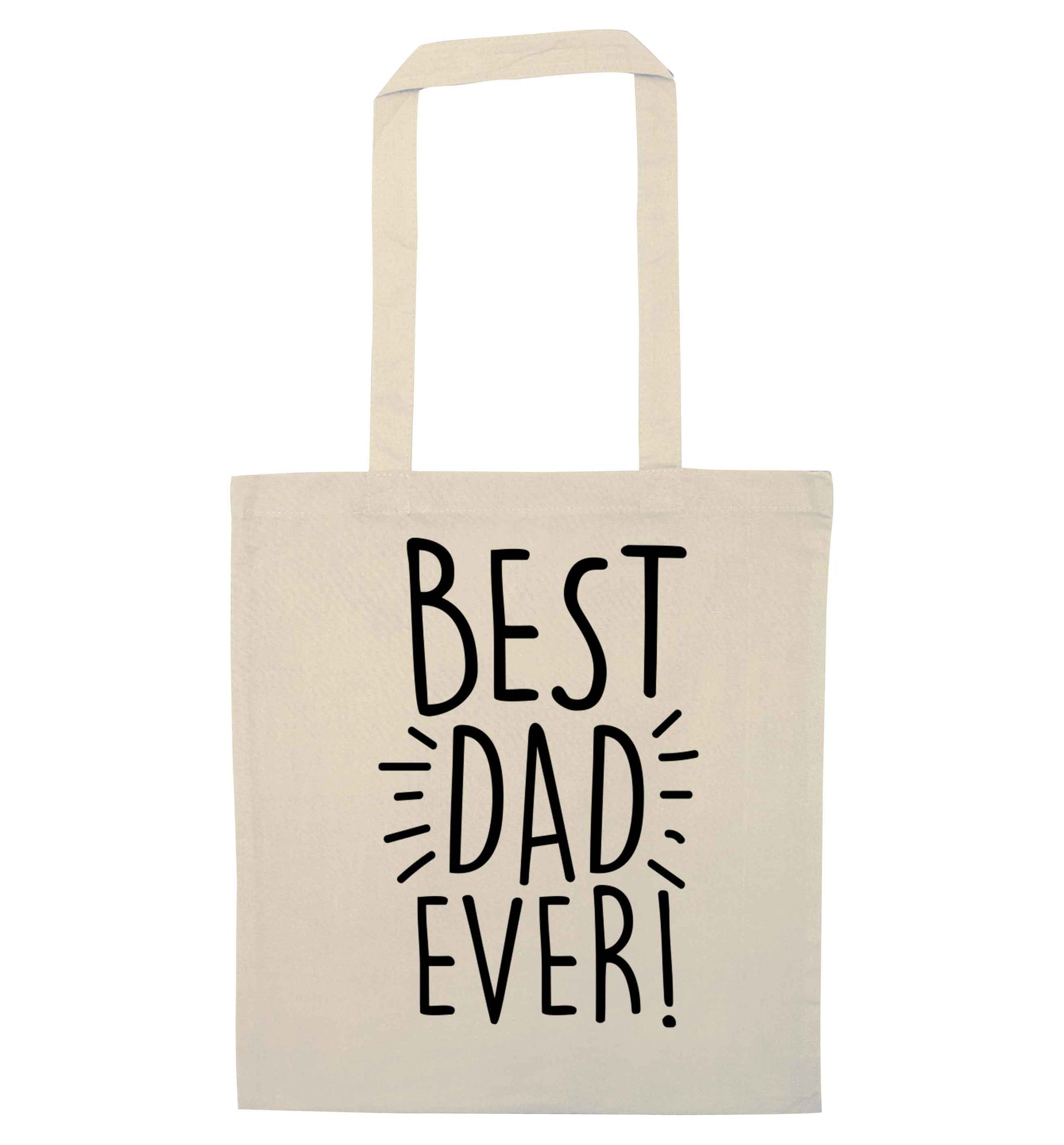 Best dad ever! natural tote bag