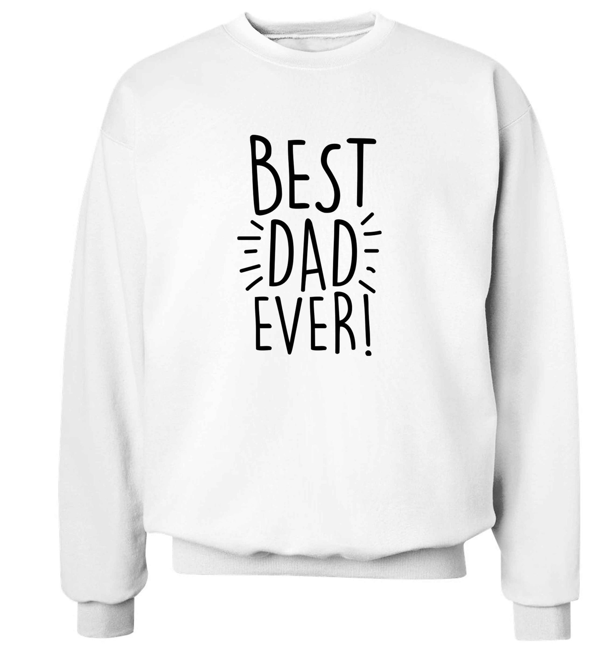 Best dad ever! adult's unisex white sweater 2XL