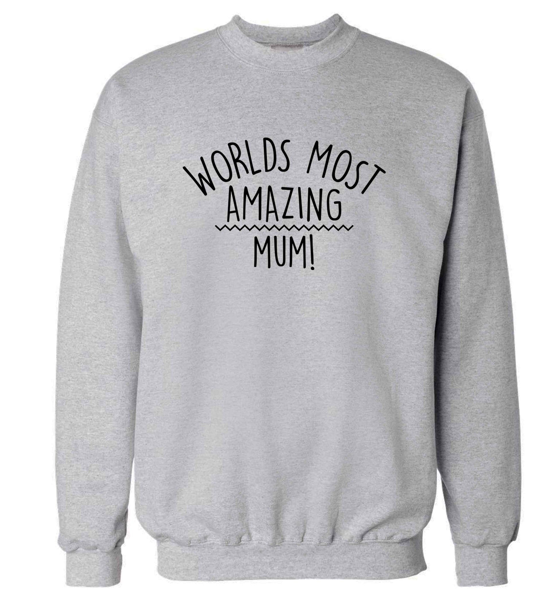 Worlds most amazing mum adult's unisex grey sweater 2XL
