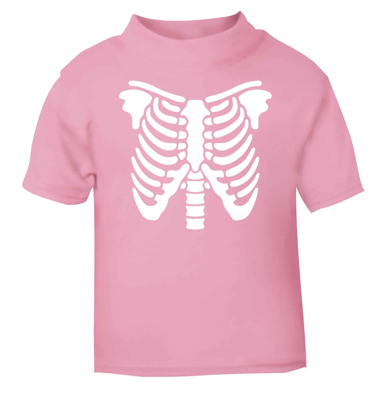 Skeleton ribcage light pink baby toddler Tshirt 2 Years