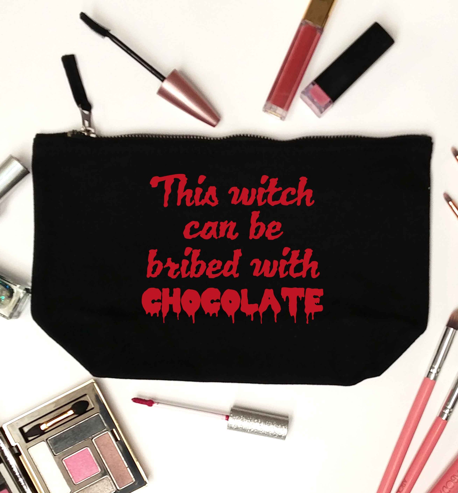 This witch can be bribed with chocolate black makeup bag