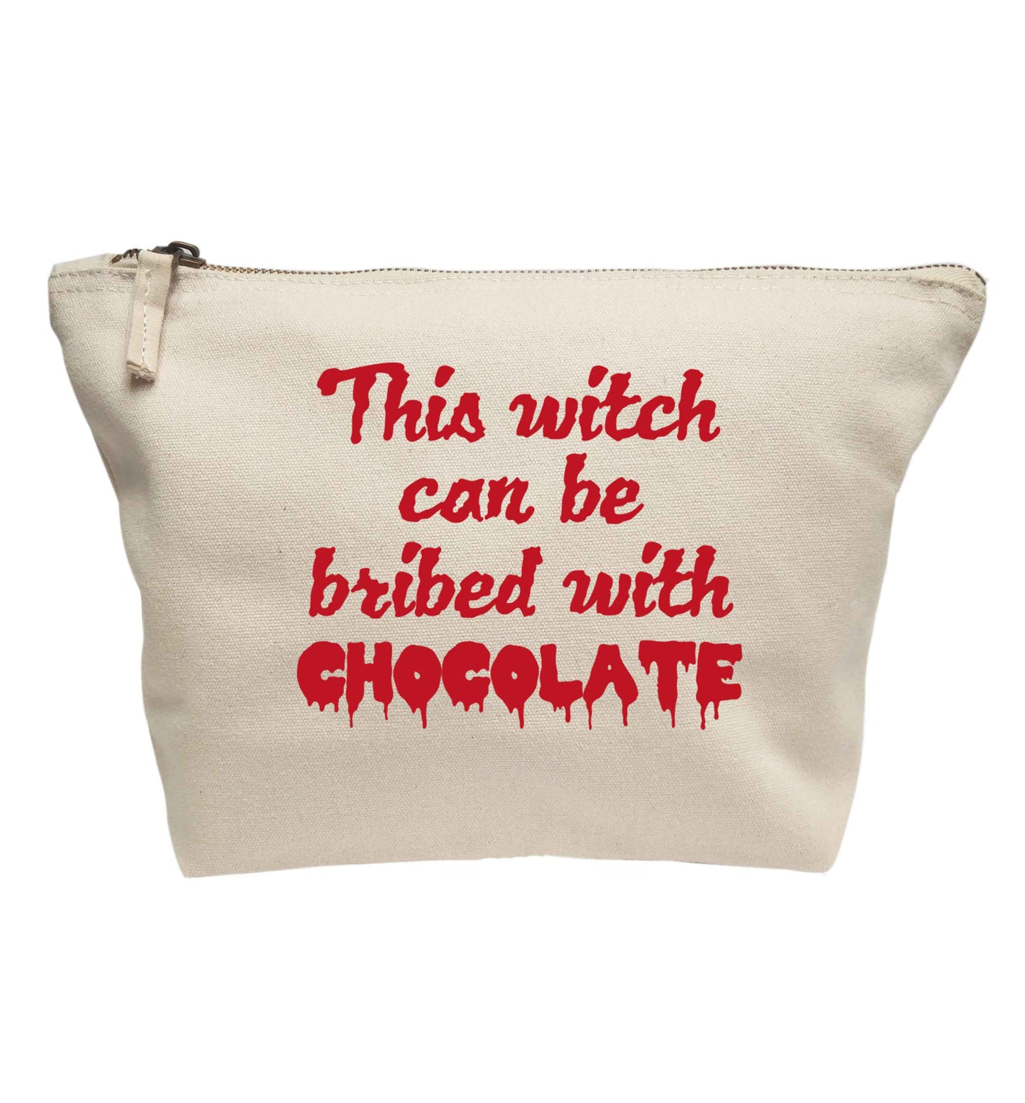 This witch can be bribed with chocolate | Makeup / wash bag