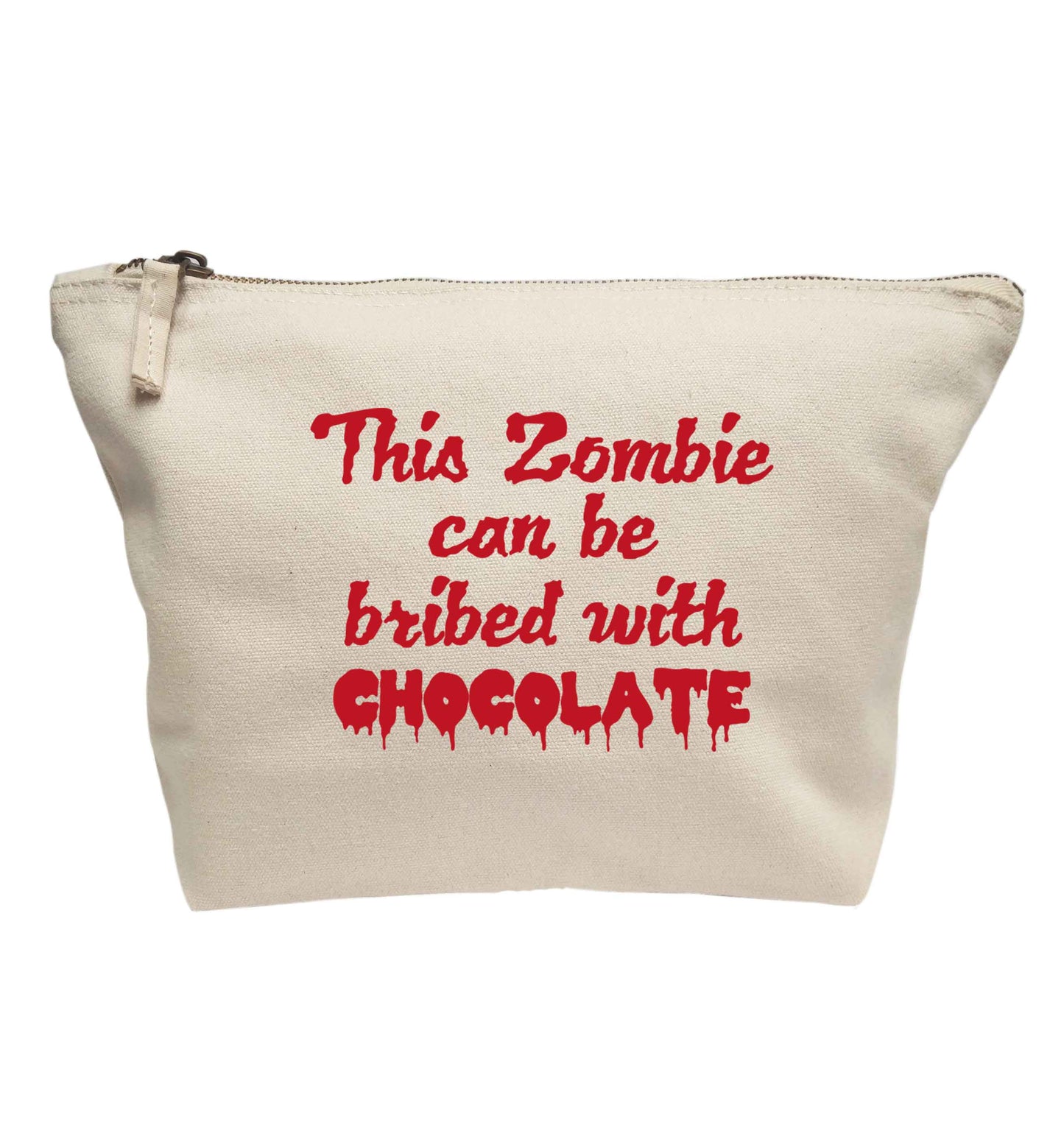 This zombie can be bribed with chocolate | Makeup / wash bag
