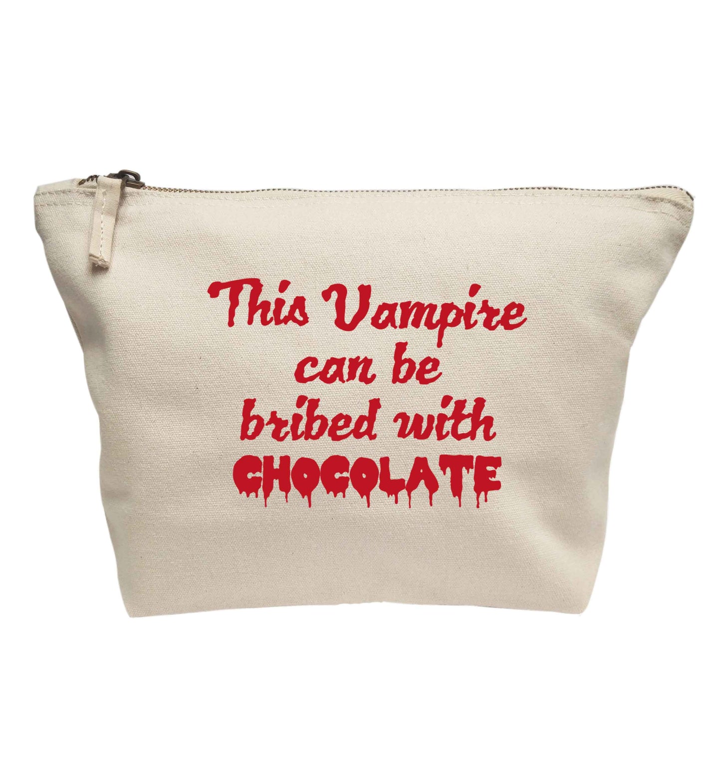 This vampire can be bribed with chocolate | Makeup / wash bag