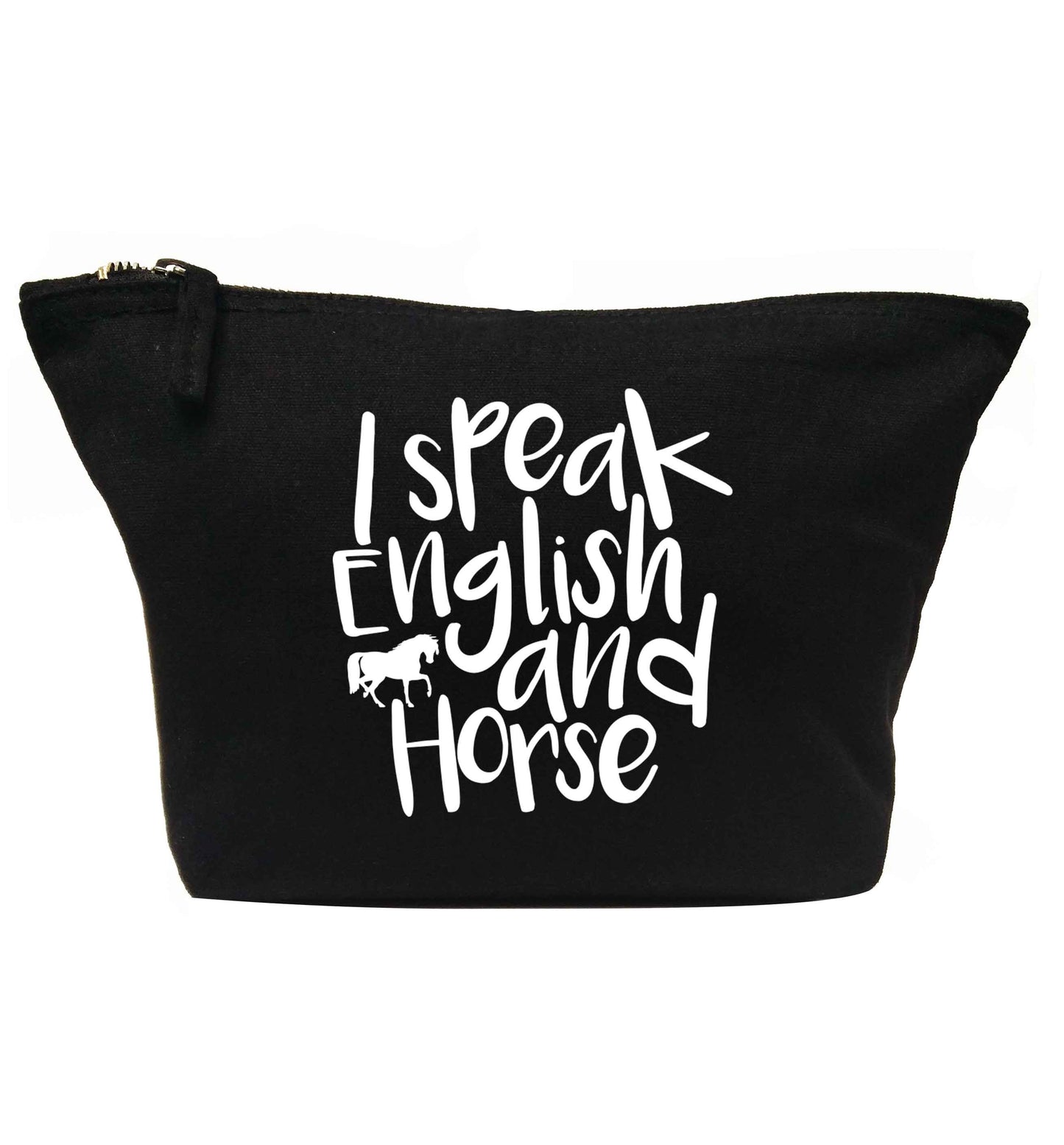 I speak English and horse | Makeup / wash bag