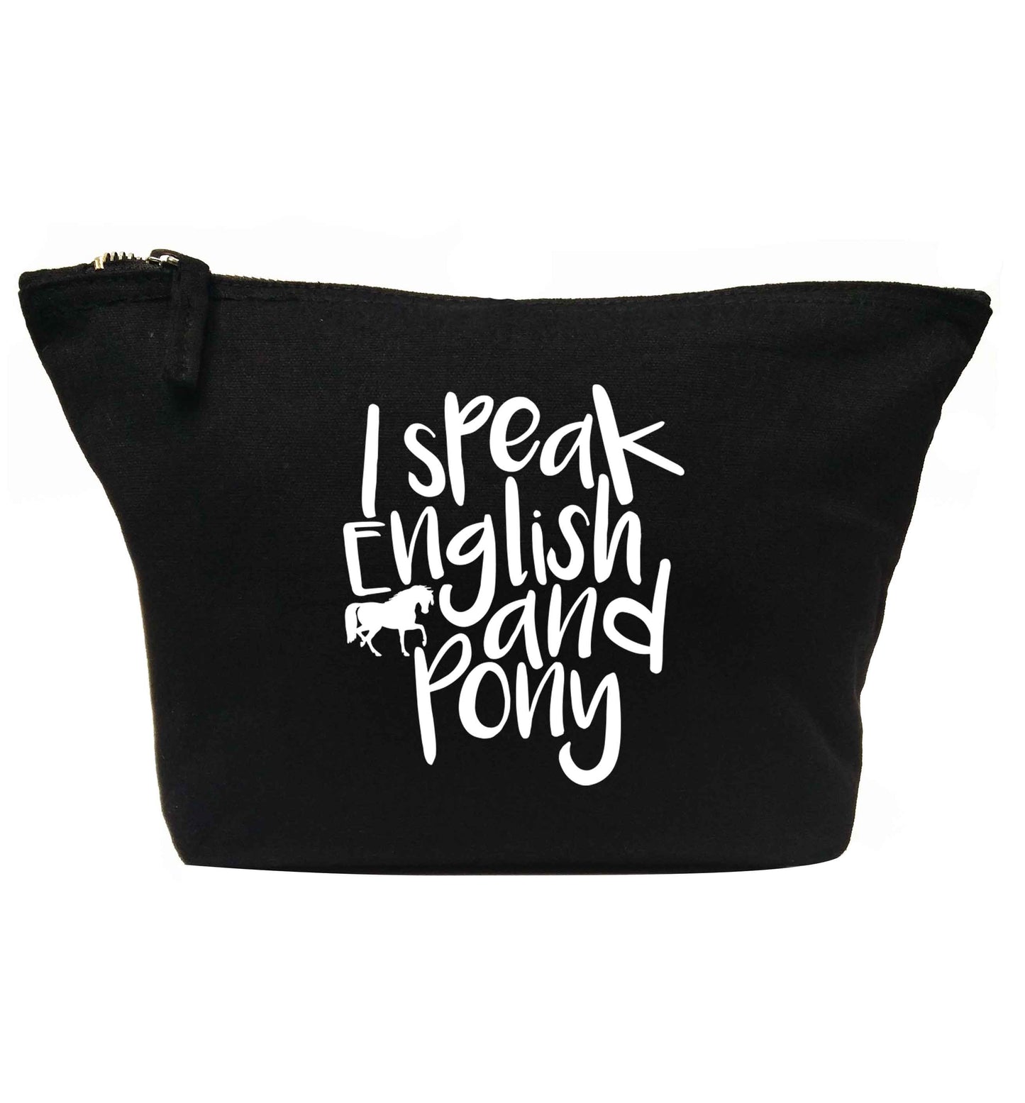 I speak English and pony | Makeup / wash bag