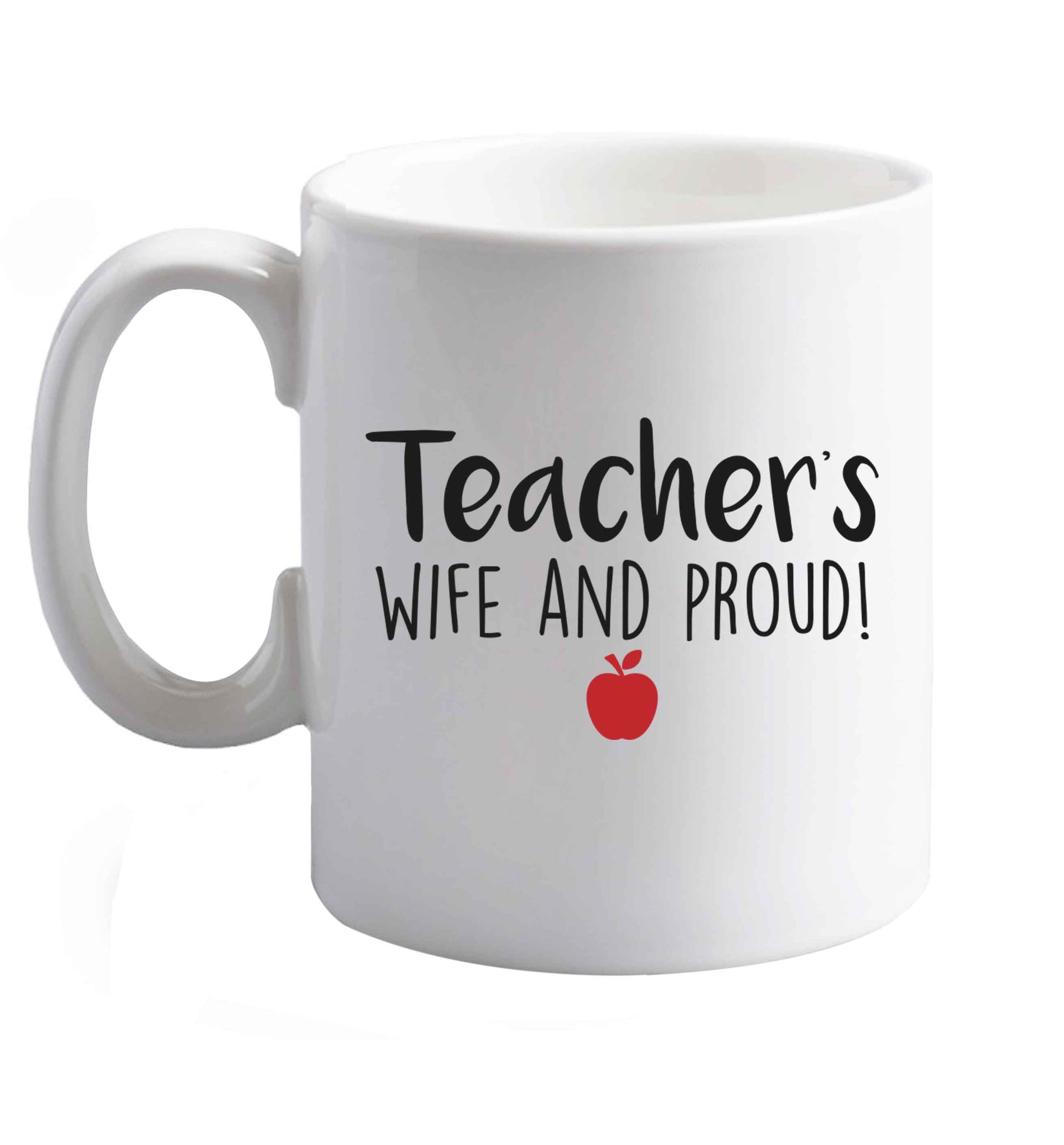 10 oz Favourite Type Pan Pancake ceramic mug right handed