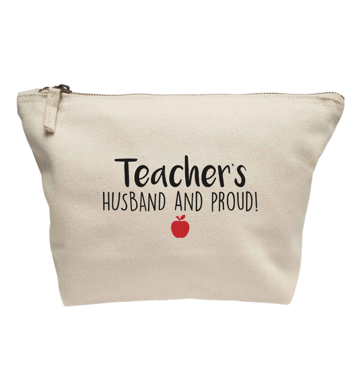 Teachers husband and proud | Makeup / wash bag