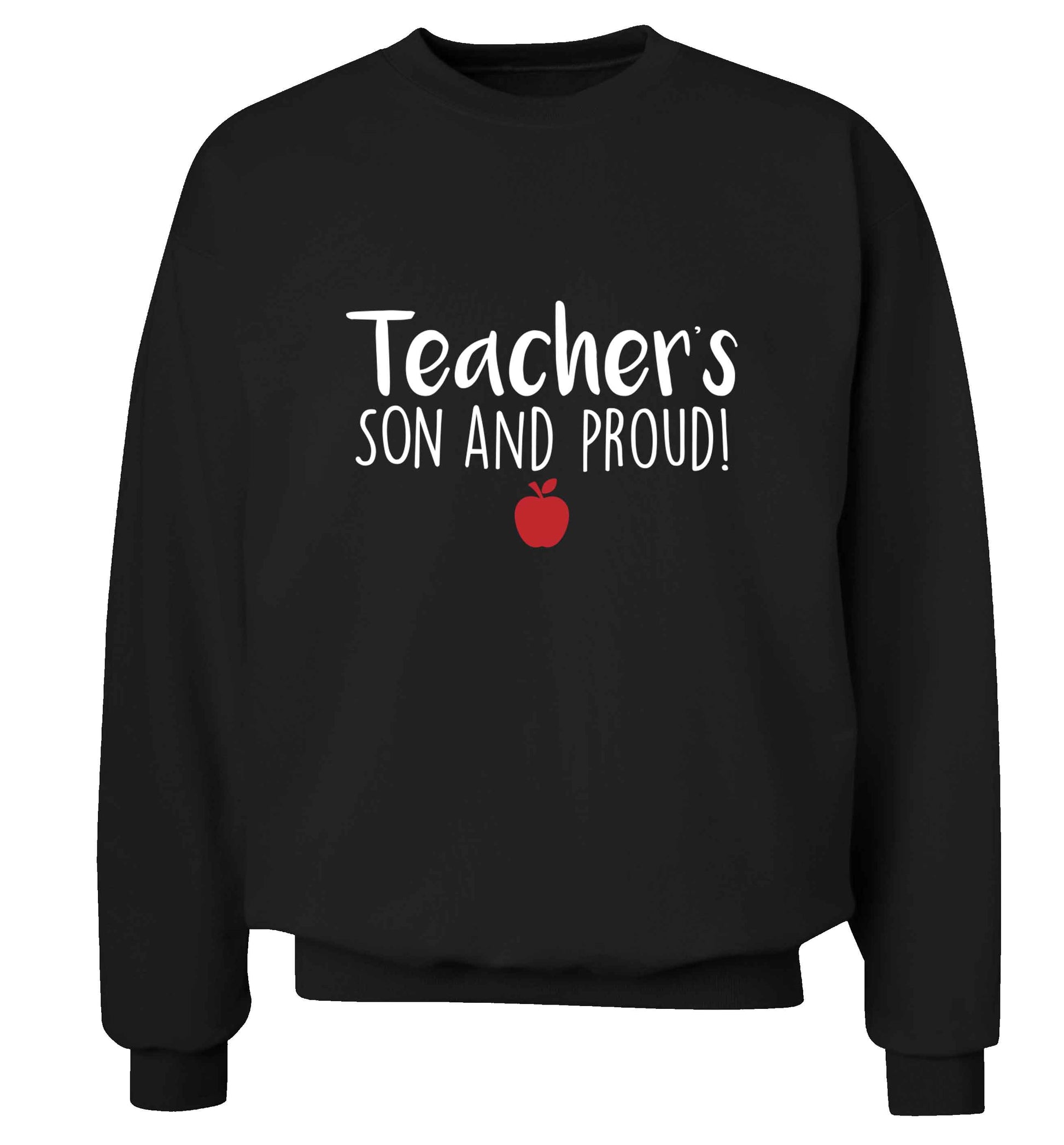 Teachers son and proud adult's unisex black sweater 2XL