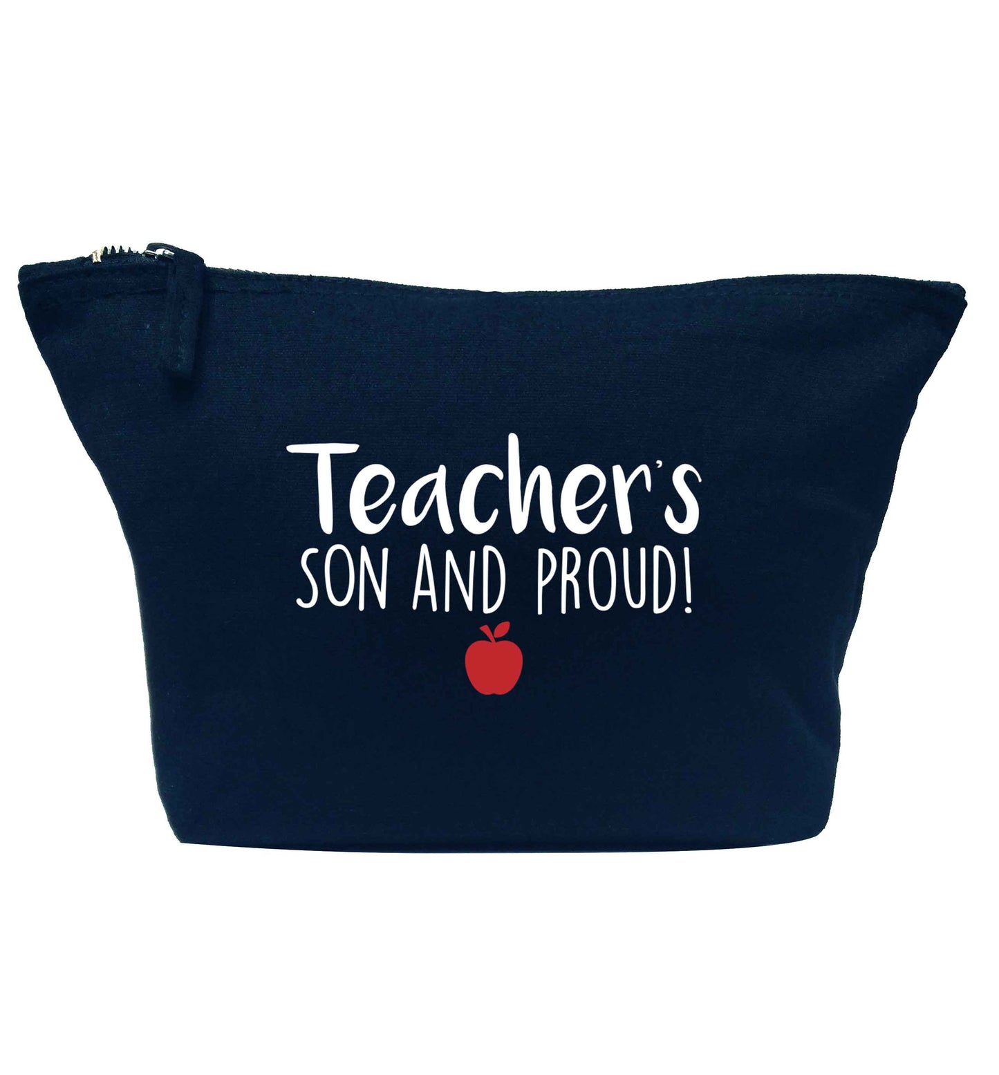 Teachers son and proud navy makeup bag