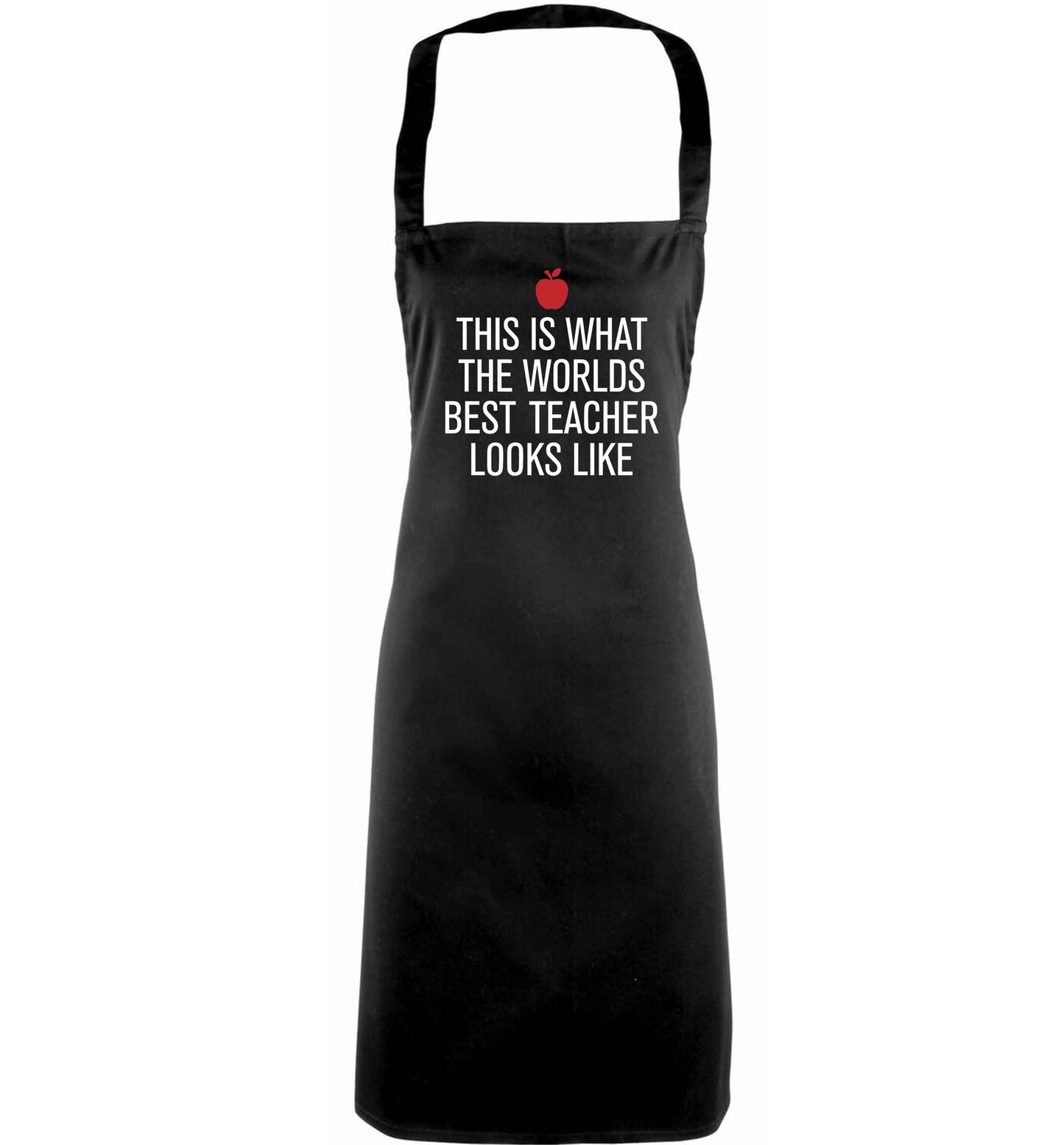 This is what the worlds best teacher looks like adults black apron