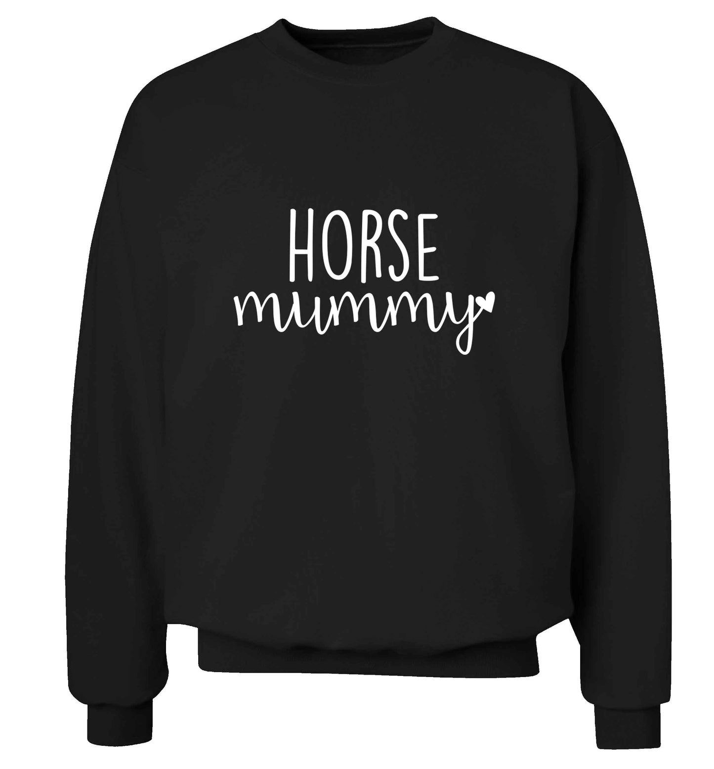 Horse mummy adult's unisex black sweater 2XL