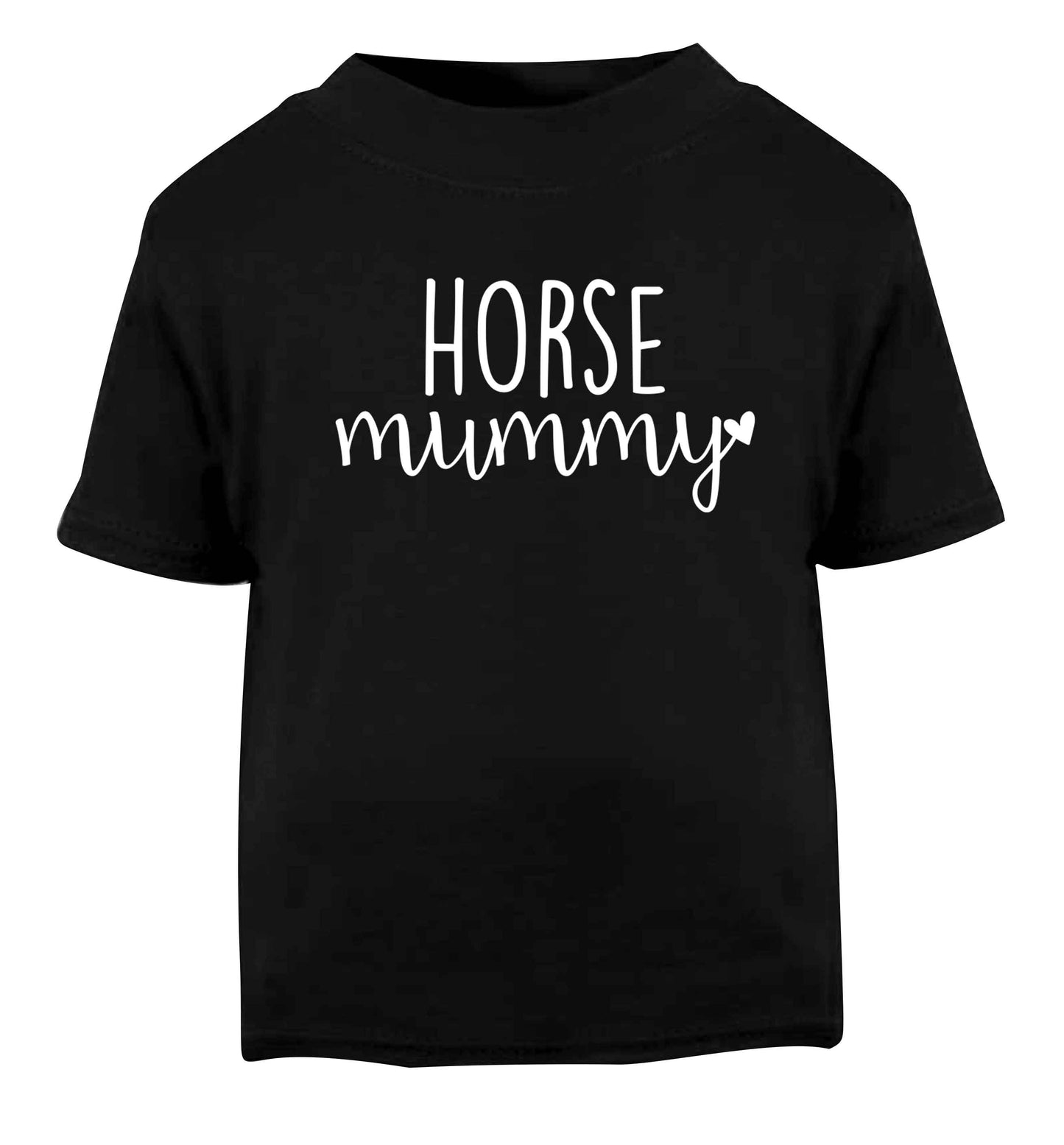 Horse mummy Black baby toddler Tshirt 2 years
