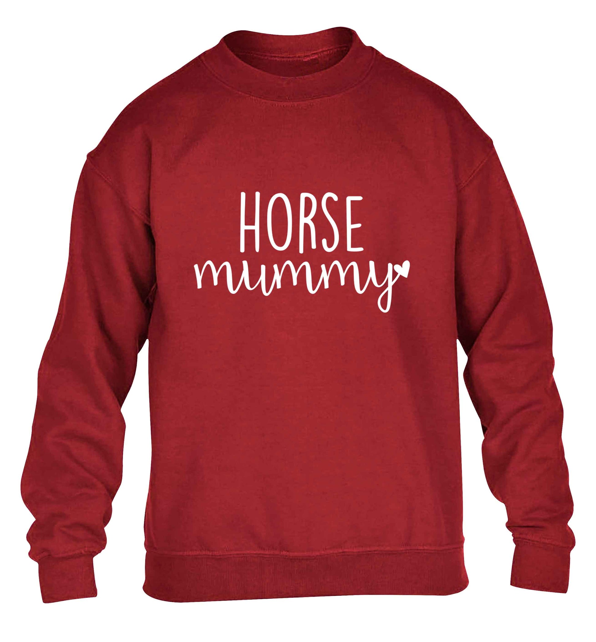 Horse mummy children's grey sweater 12-13 Years