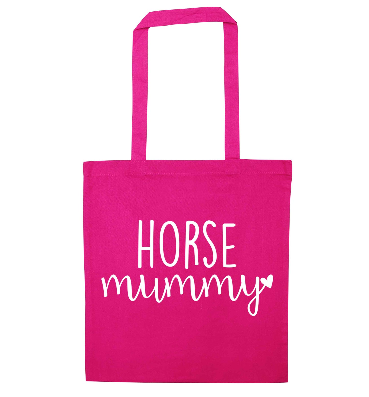 Horse mummy pink tote bag