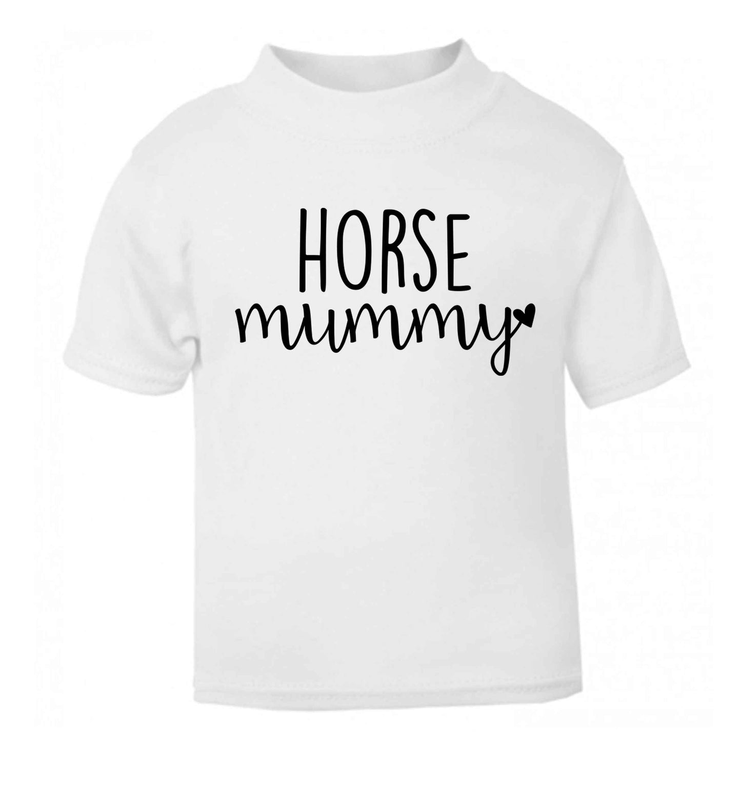 Horse mummy white baby toddler Tshirt 2 Years