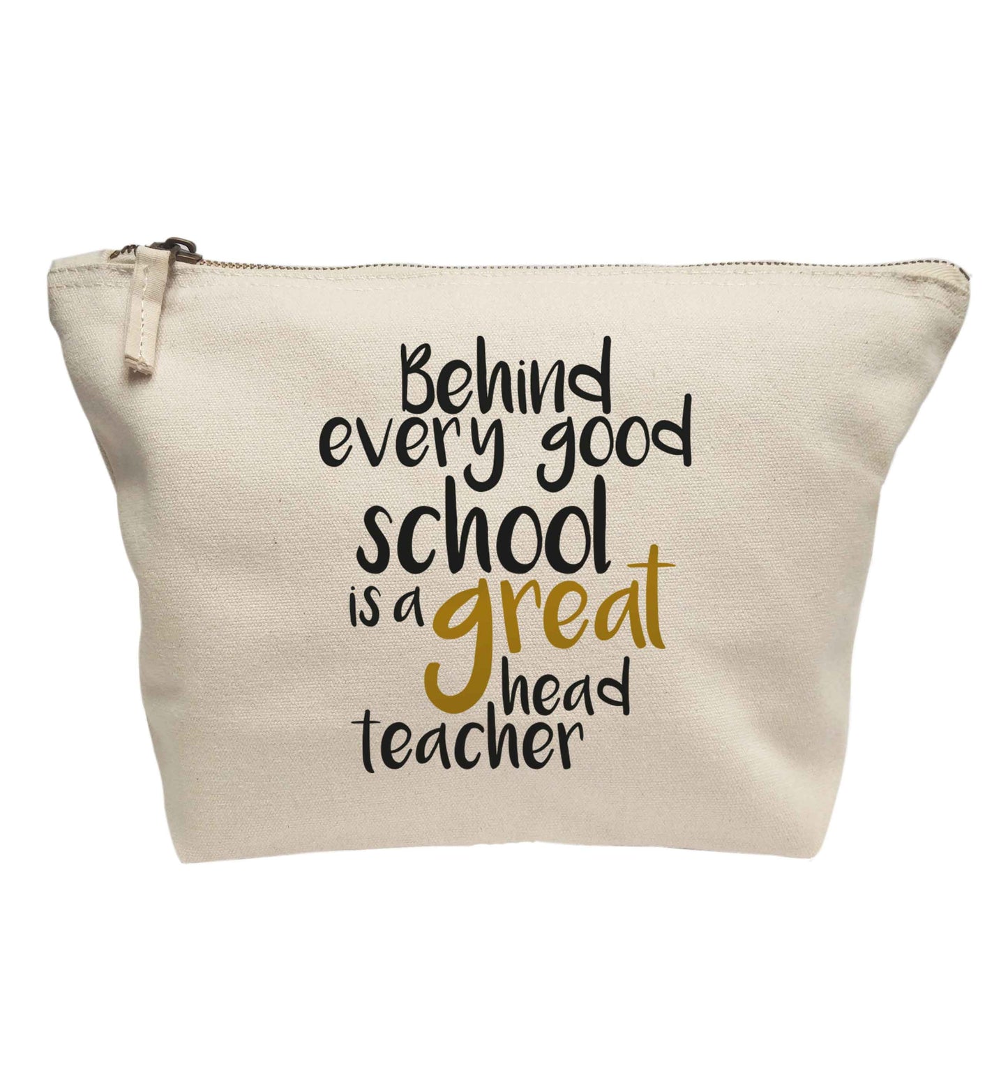 Behind every good school is a great head teacher | Makeup / wash bag