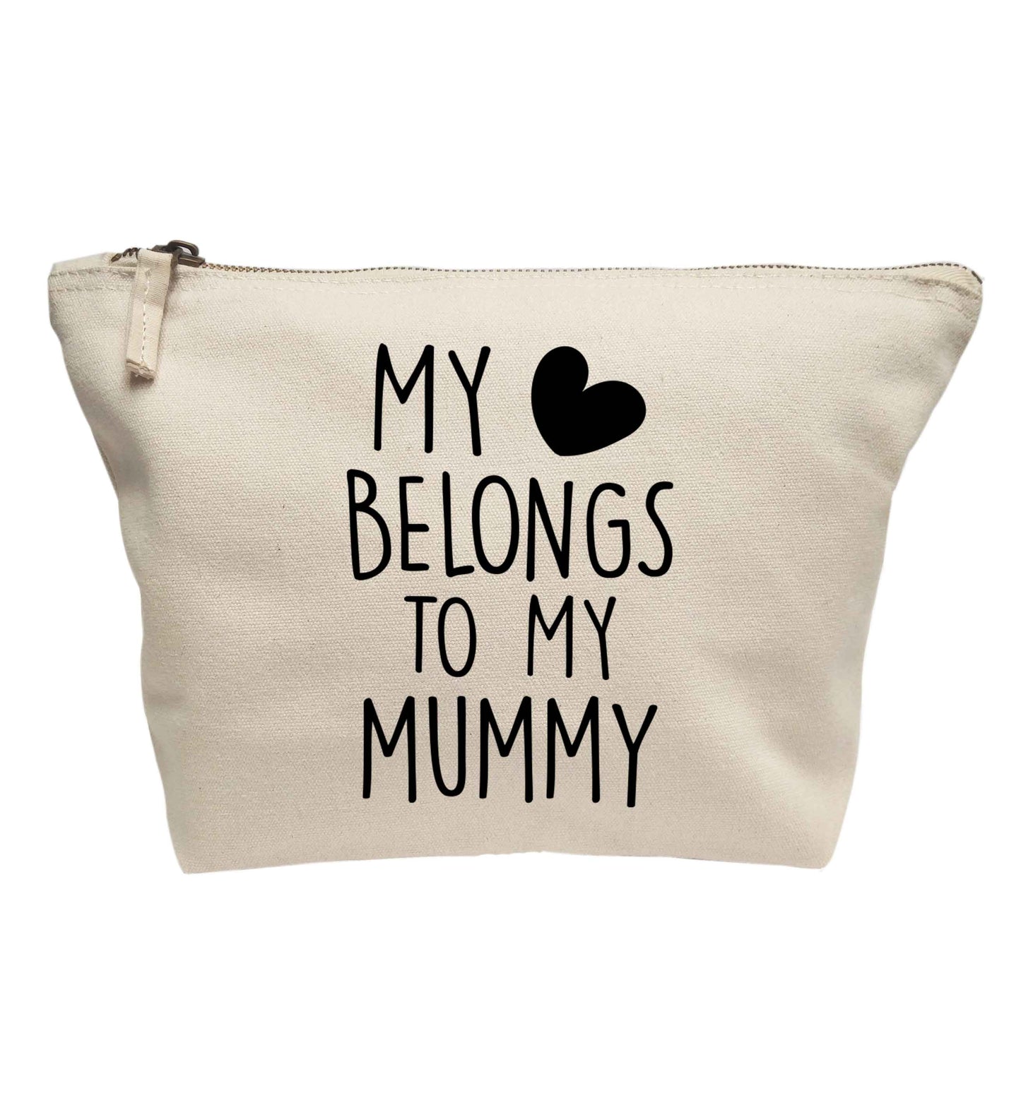 My heart belongs to my mummy | Makeup / wash bag